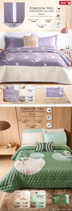 Vista previa de Colchas Concord catálogo, nuevo folleto de la tienda, válido en México a partir del 01.02.2026 | Página: 48 | Productos: Juego, Funda, Almohada, Sabanas