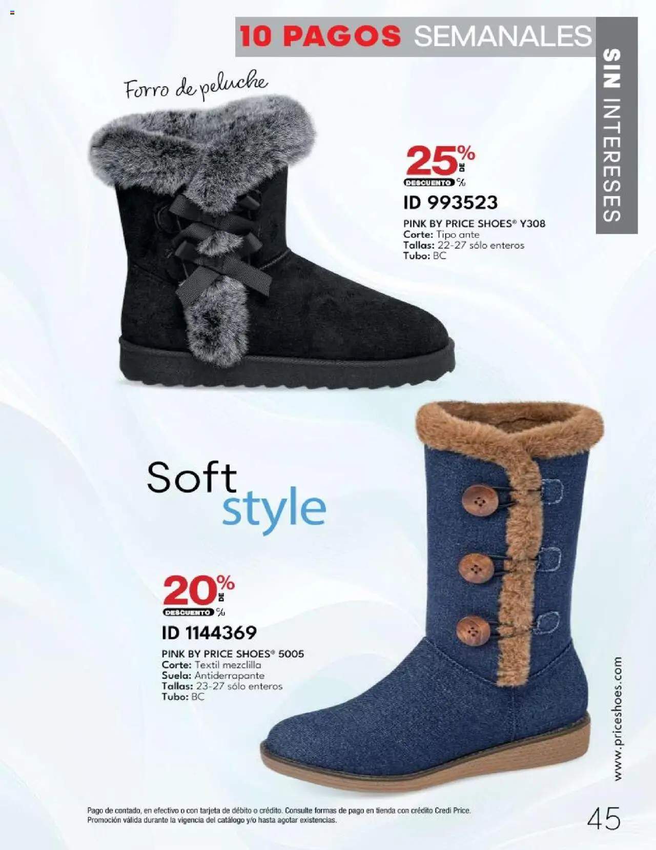 Nuevas ofertas de Price Shoes válidas en toda la República Mexicana desde el 14.10.2025. ¡Encuentra las mejores ofertas en Price Shoes - Catálogo - 10 Pagos sin Intereses! | Página: 45
