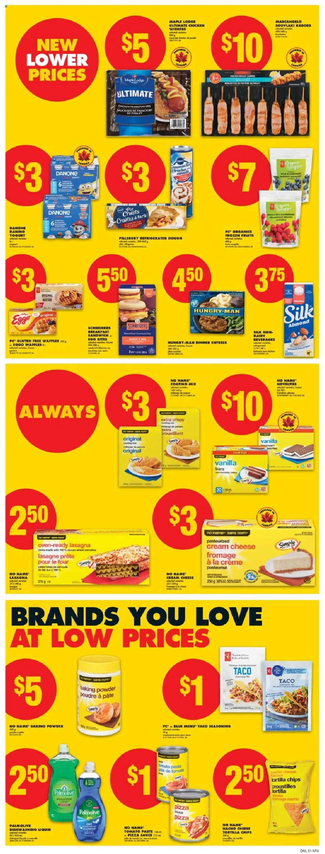 No Frills flyer valid from 25.09.2025 | Page: 9 | Products: Cream, PC, Cheese, Yogurt