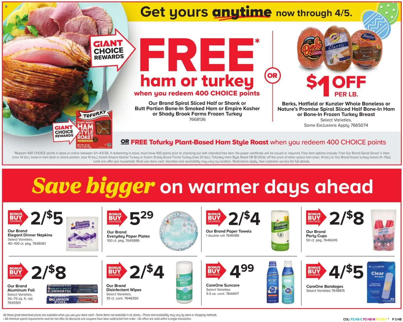 Giant Weekly Ad - valid from 27.02.2026 | Page: 3 | Products: Ham, Chips