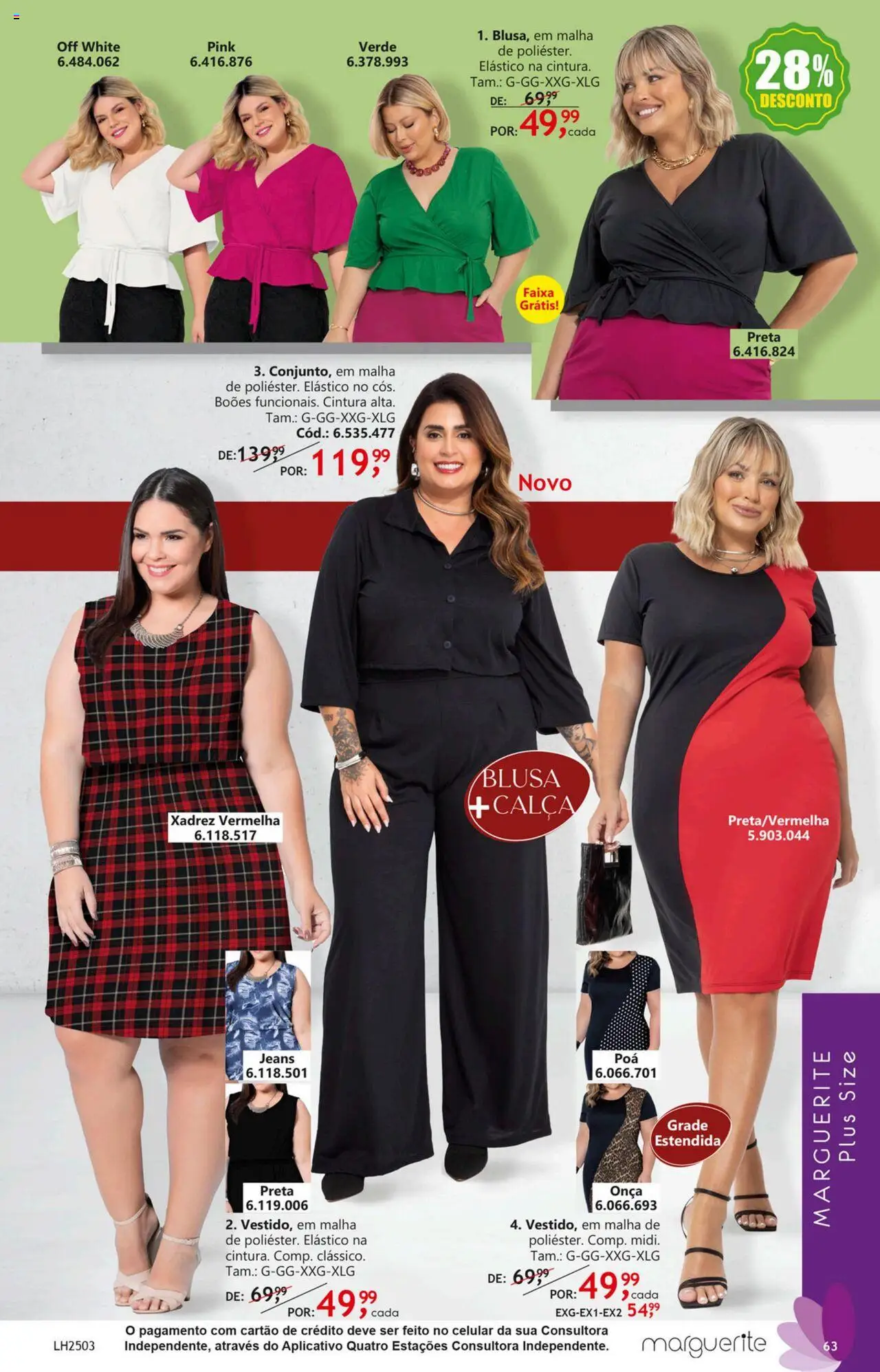 Quatro Estações Folheto - válido de 01.03.2025 | Página: 65 | Produtos: Grade, Blusa, Calça, Jeans