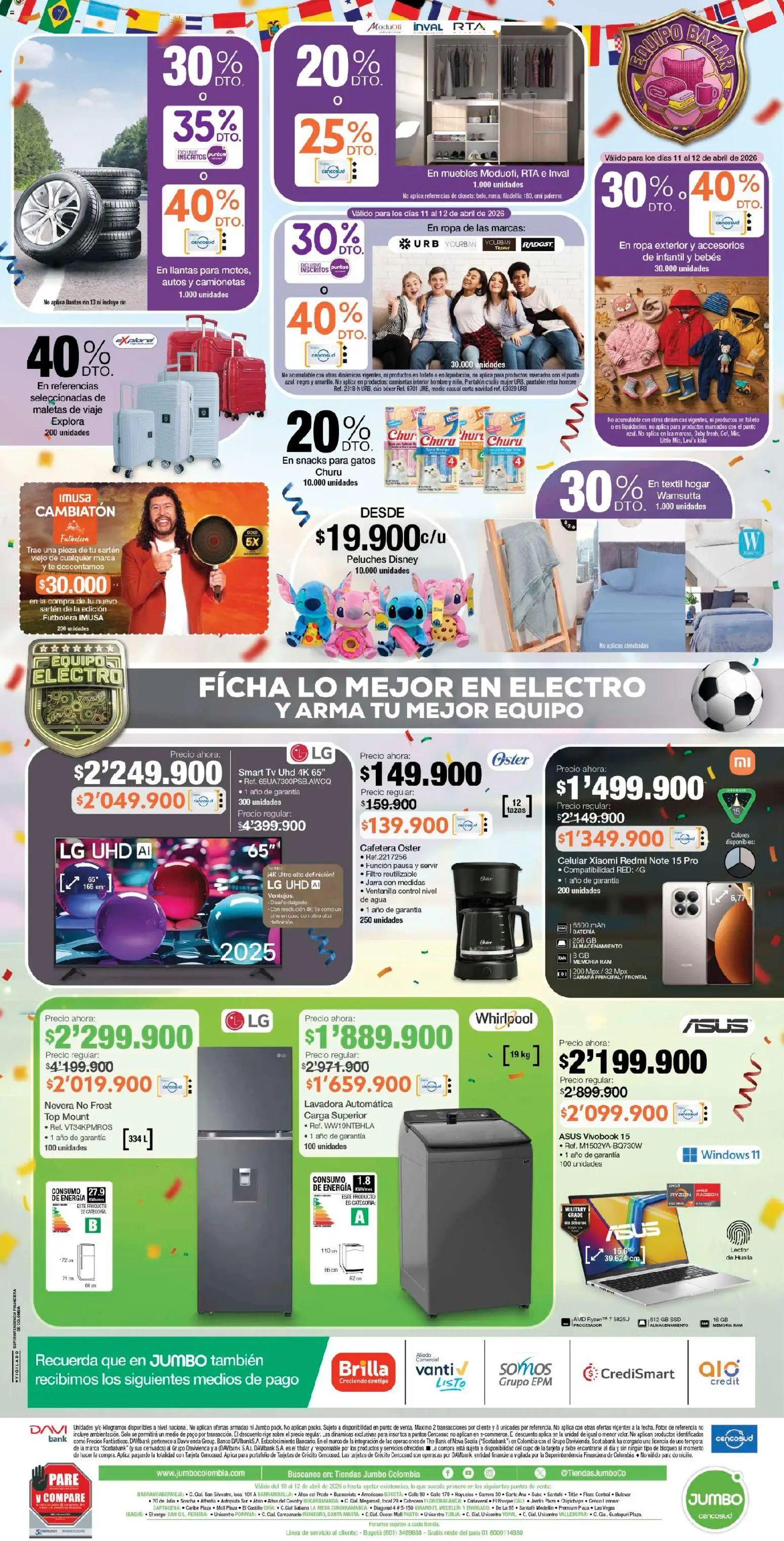 Jumbo revista - valida desde el 10.04.2026 | Página: 8 | Productos: Cámara, Jarra, Top, Ropa