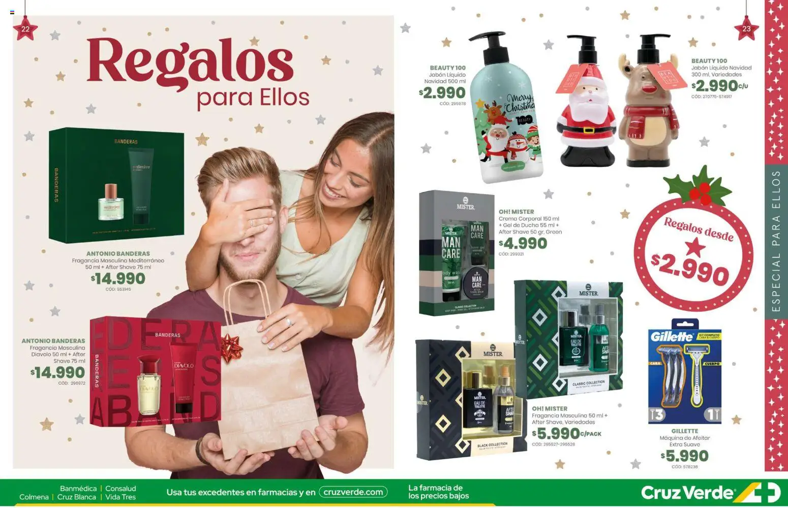 Navidad Cruz Verde │ válido desde el 05.12.2025 | Página: 12 | Productos: Maquina de afeitar, Ducha, Jabón líquido, Crema