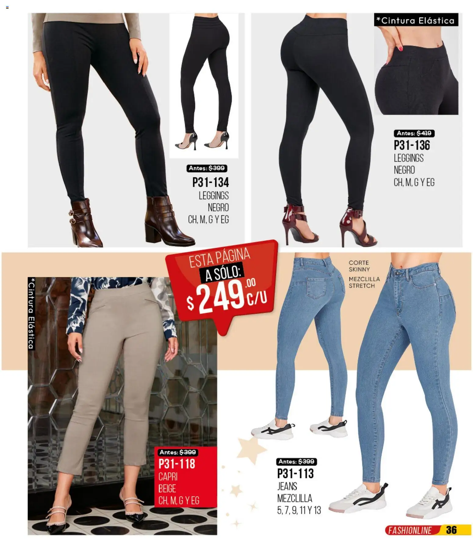 Nuevas ofertas de Cklass válidas en toda la República Mexicana desde el 30.11.2025. ¡Encuentra las mejores ofertas en Cklass catálogo Rebajas Navideñas Ropa! | Página: 37 | Productos: Leggings