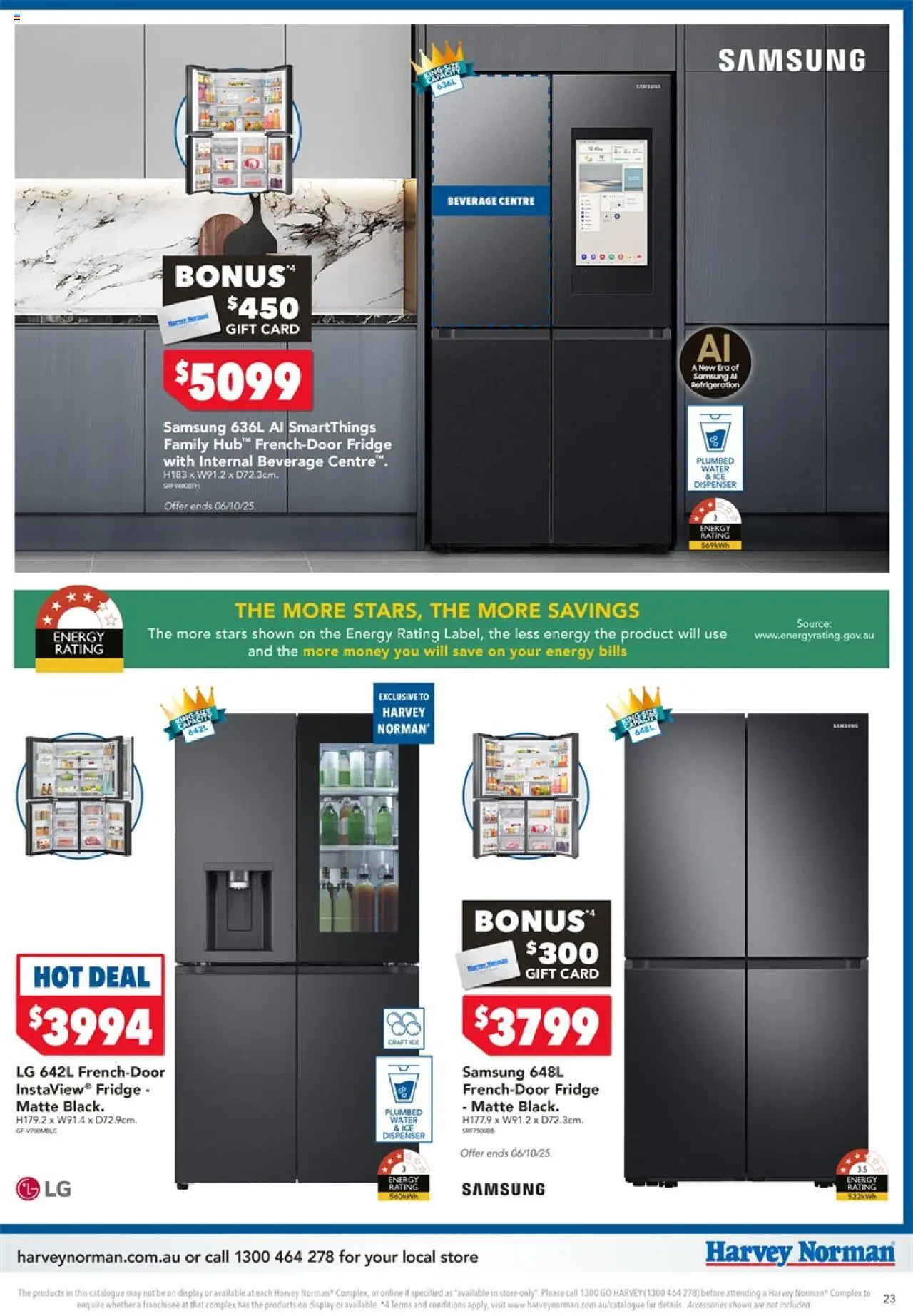 Harvey Norman catalogue - valid from 25.09.2025 | Page: 23 | Products: Water, Accessories, Fridge