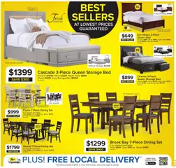 Preview of Leon's weekly flyer / circulaire from shop Leon's valid from 09.10.2025 | Page: 5 | Products: Bed, Table, Chair, Mirror