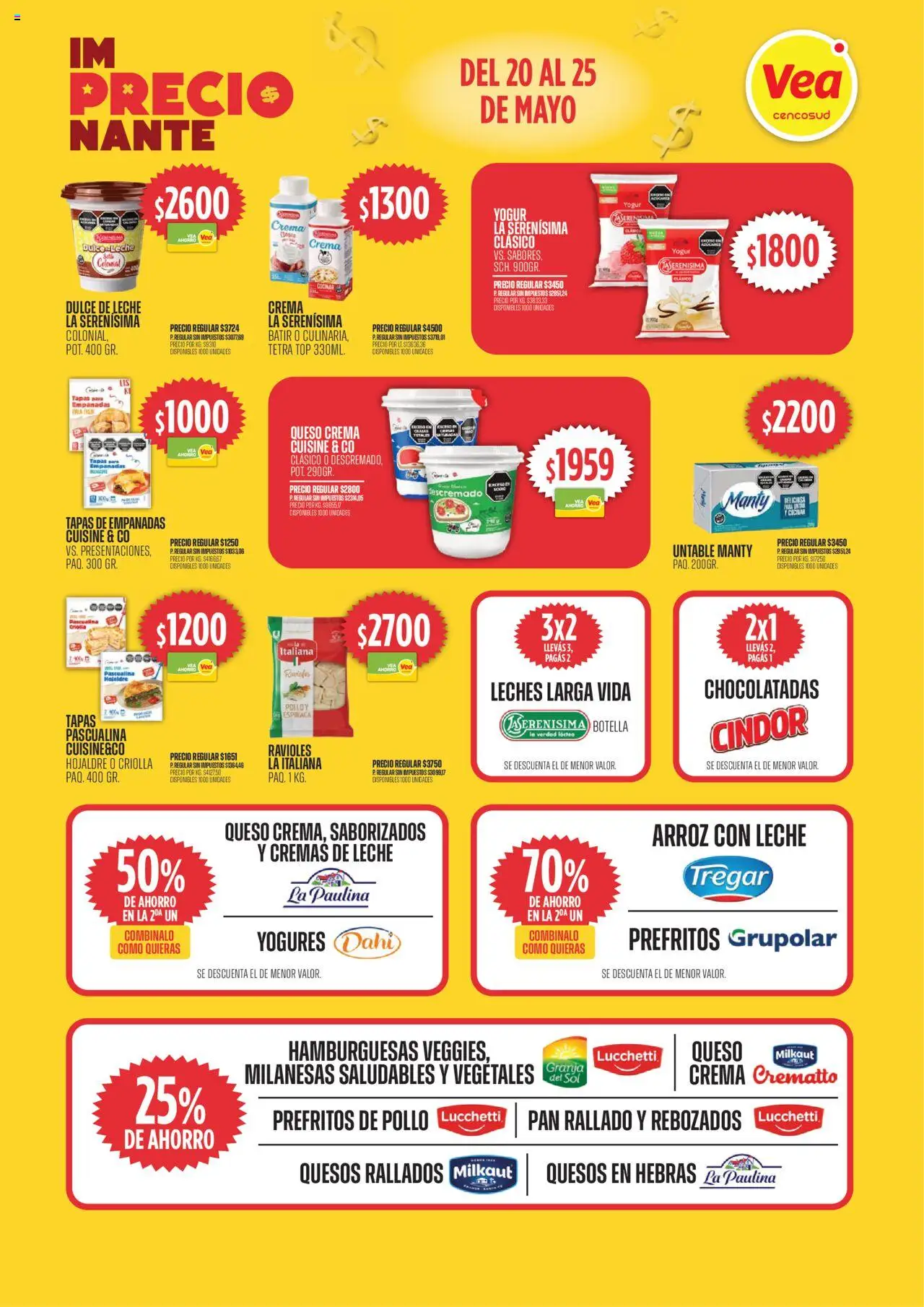 Vea ofertas │ válido desde el 20.05.2025 | Página: 3 | Productos: Yogur, Ravioles, Espinaca, Crema