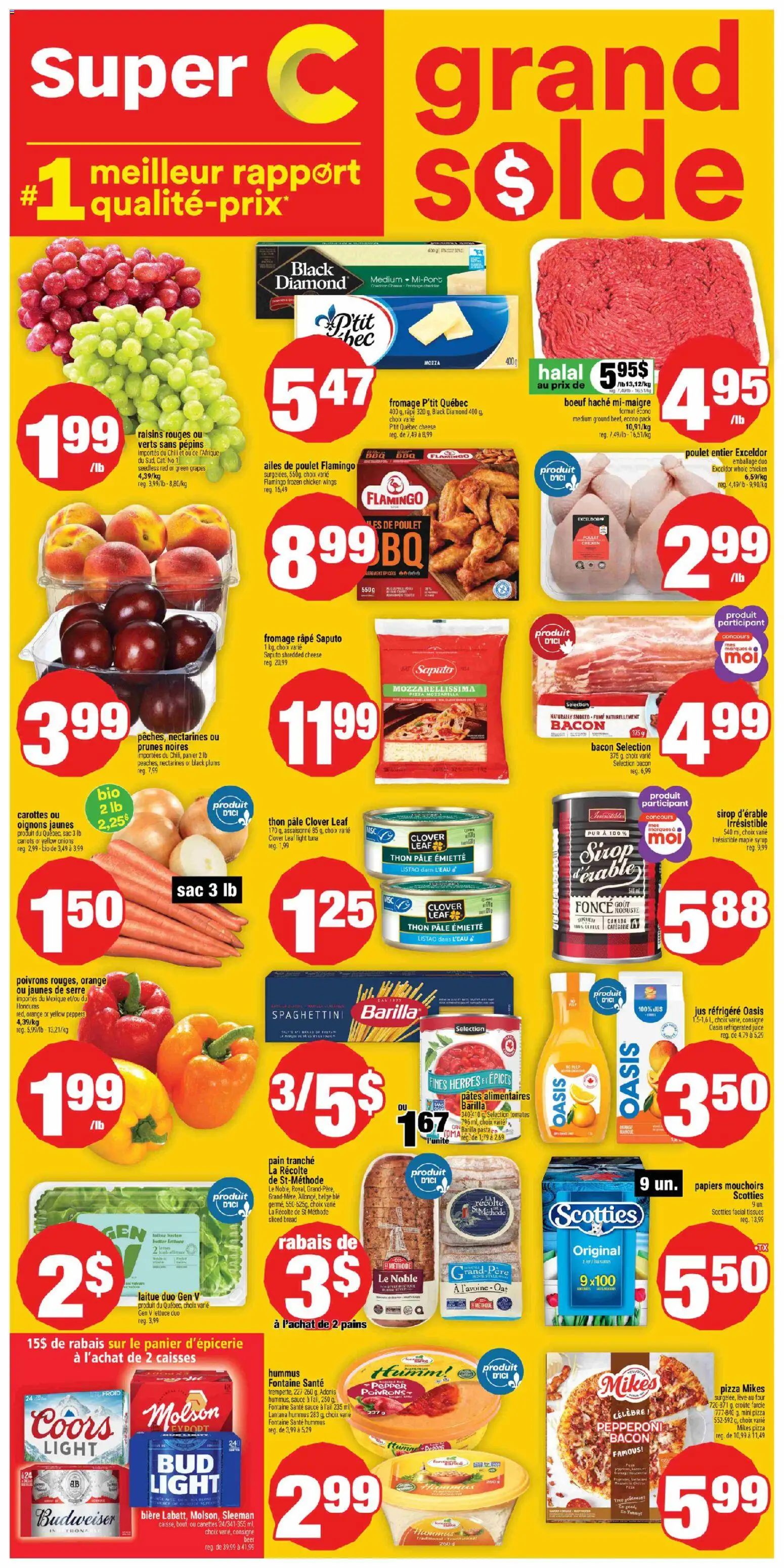 Super C flyer valid from 05.03.2026 | Page: 1 | Products: Chicken wings, Butter, Cheese, Chicken