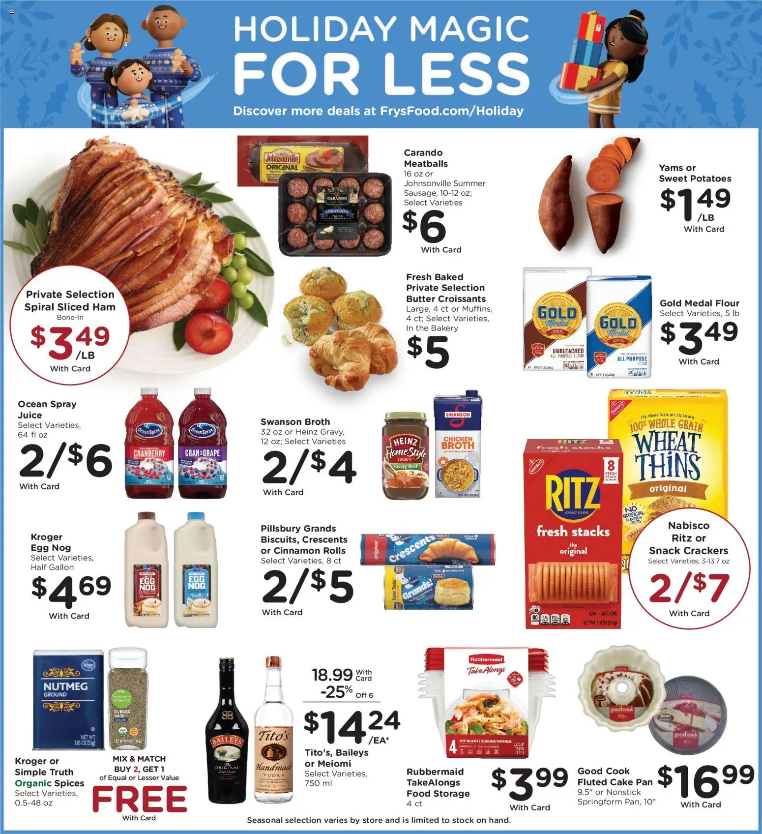 Fry's Food Weekly Ad - valid from 10.12.2025 | Page: 7 | Products: Bakery, Pan, Butter, Ham