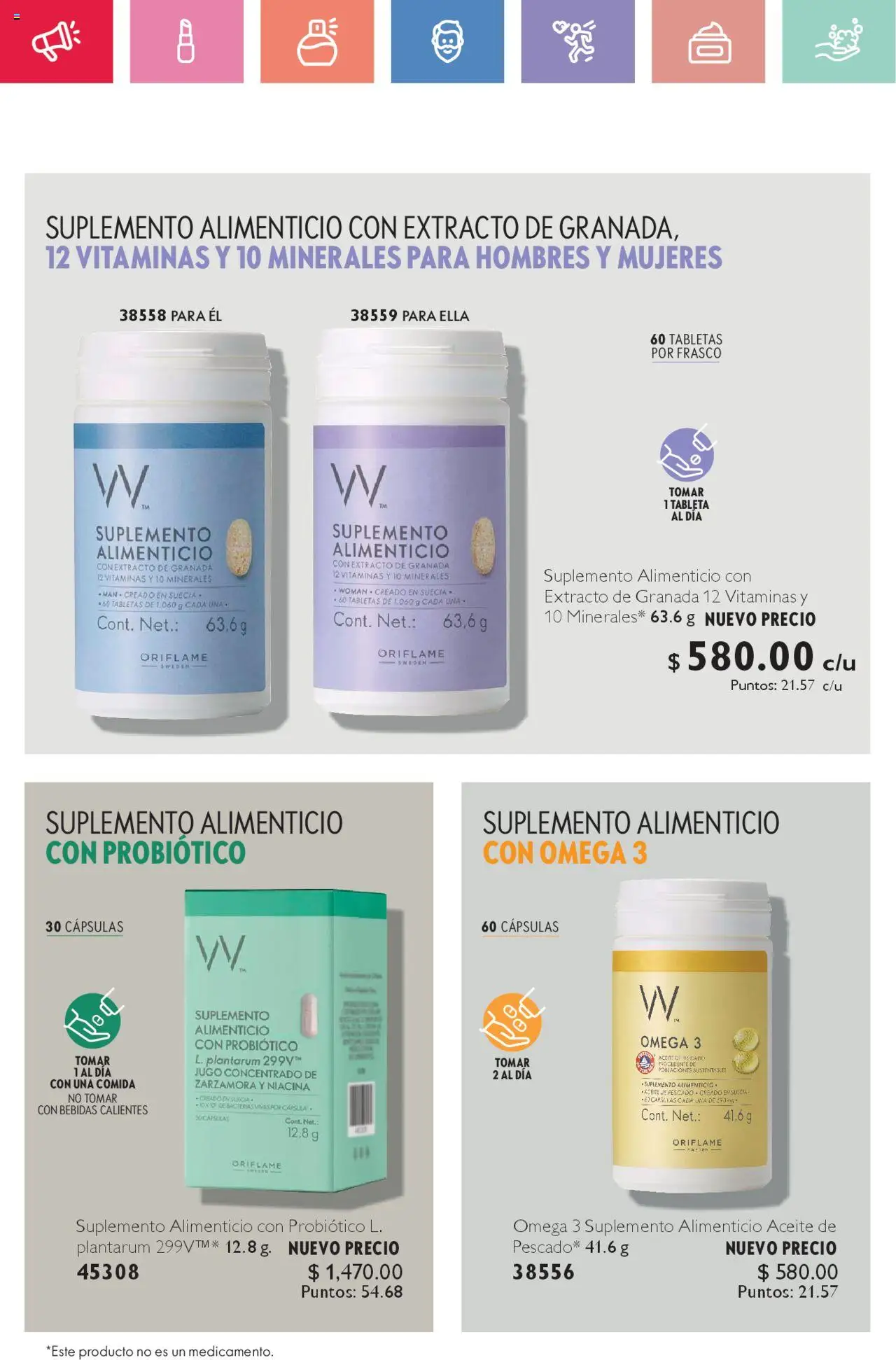 Nuevas ofertas de Oriflame válidas en toda la República Mexicana desde el 02.08.2025. ¡Encuentra las mejores ofertas en Oriflame - Campaña 11 2025! | Página: 36 | Productos: Frasco, Aceite, Jugo, Tableta