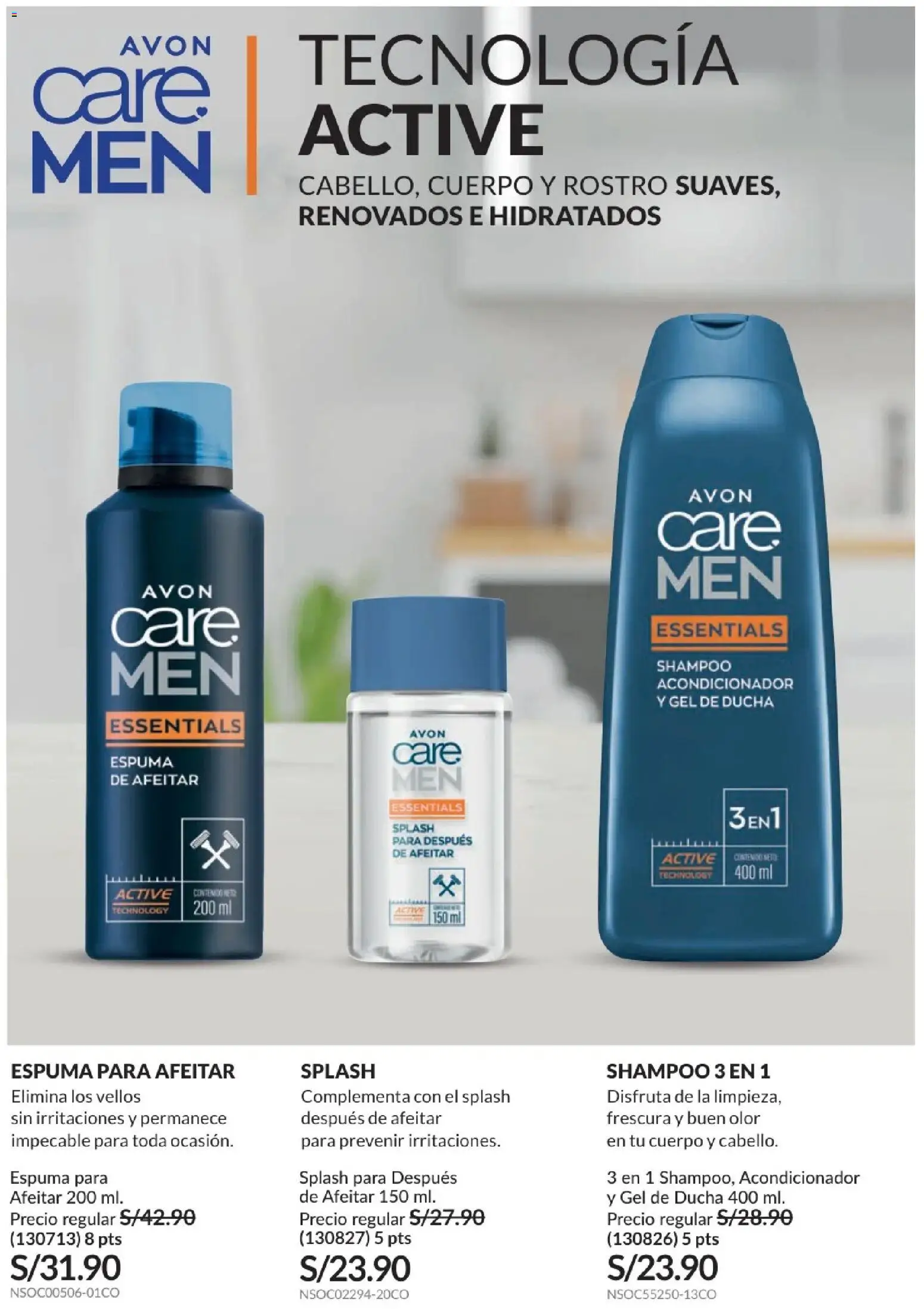 Catálogo Avon válido desde 01.01.2026 | Página: 139 | Productos: Shampoo, Acondicionador, Gel de ducha, Ducha