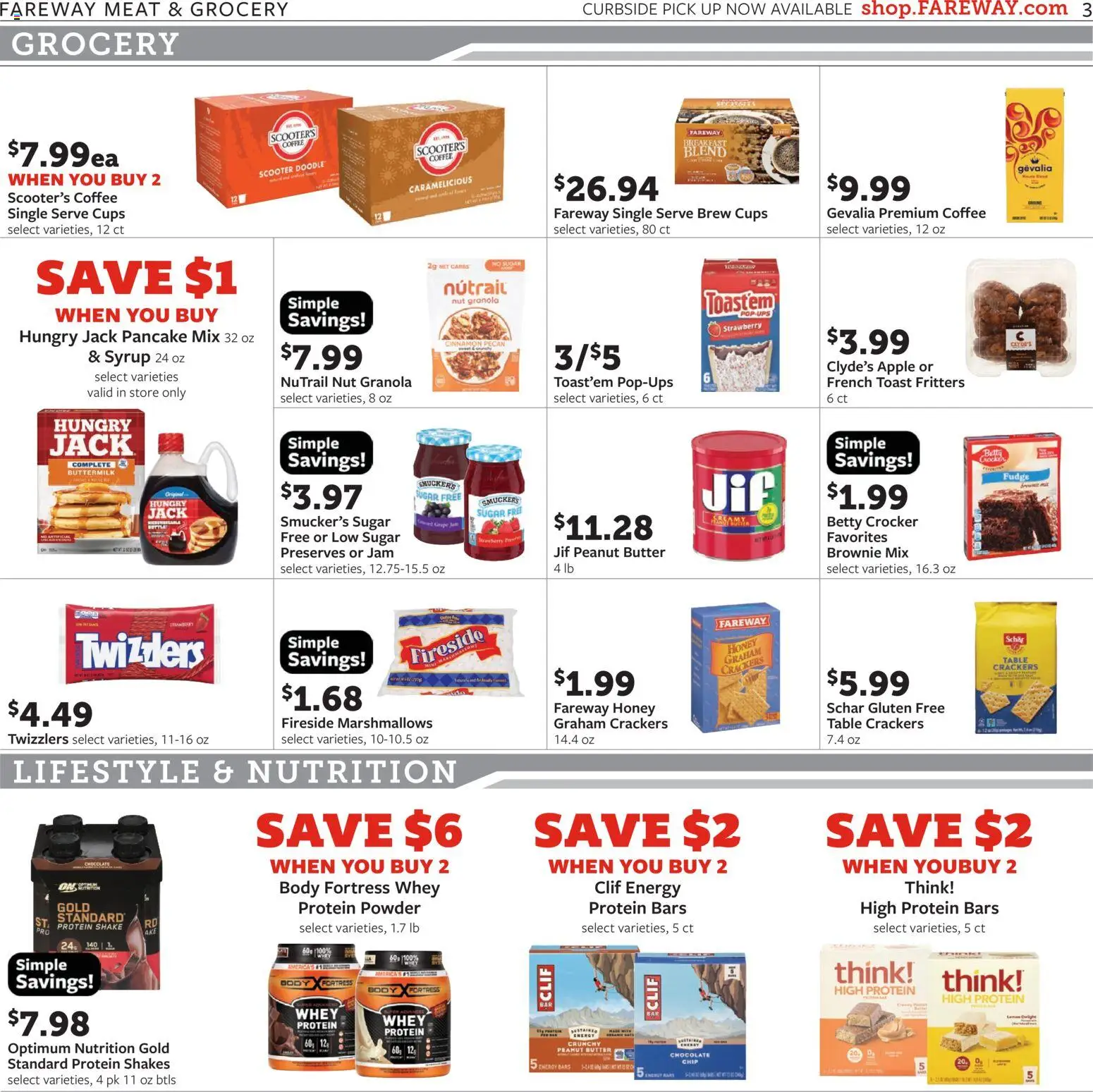 Fareway Weekly Ad - valid from 20.04.2026 | Page: 3 | Products: Protein Powder, Powder, Butter, Chocolate