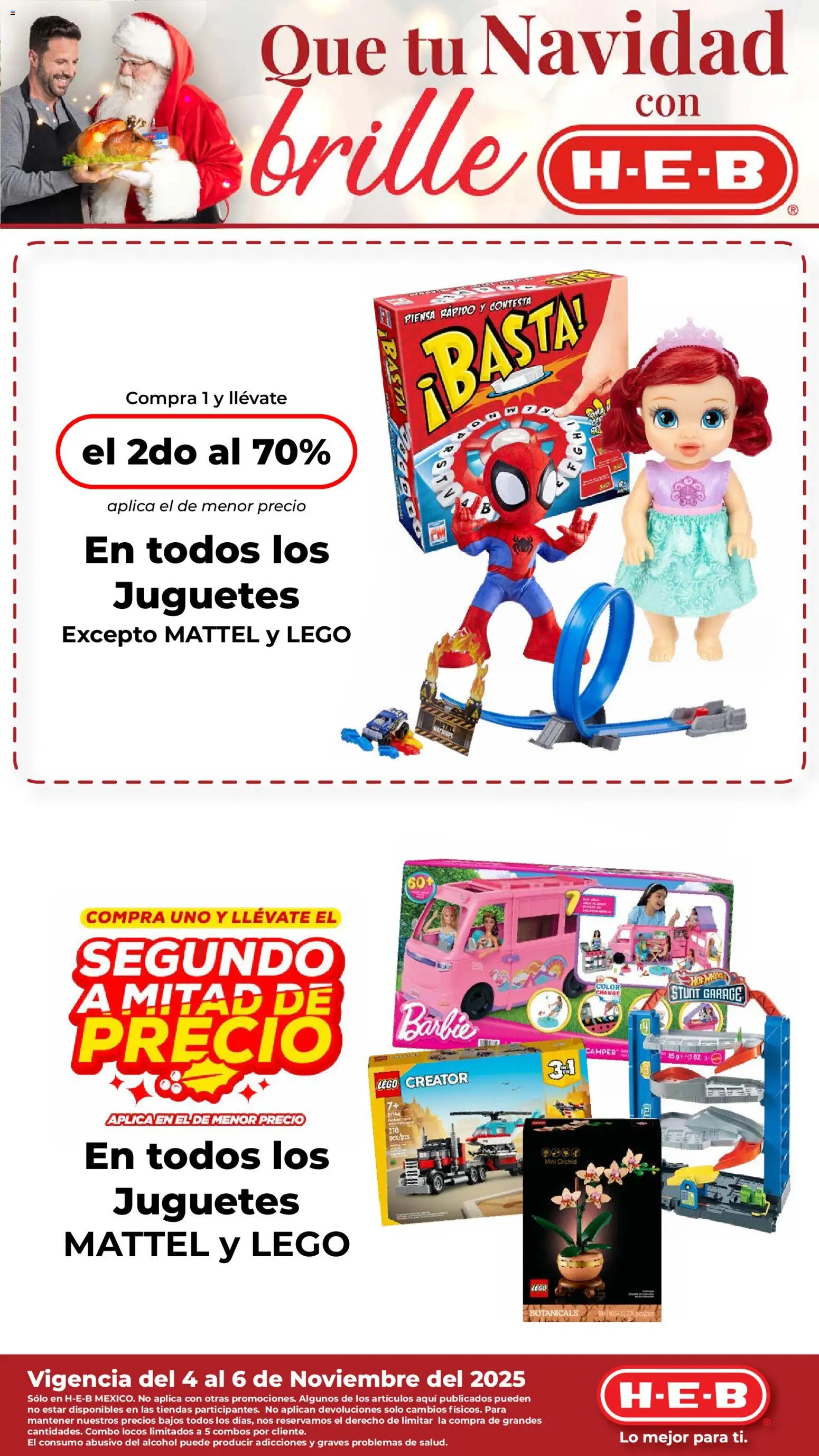 Nuevas ofertas de H-E-B válidas en toda la República Mexicana desde el 04.11.2025. ¡Encuentra las mejores ofertas en H-E-B folleto! | Página: 1