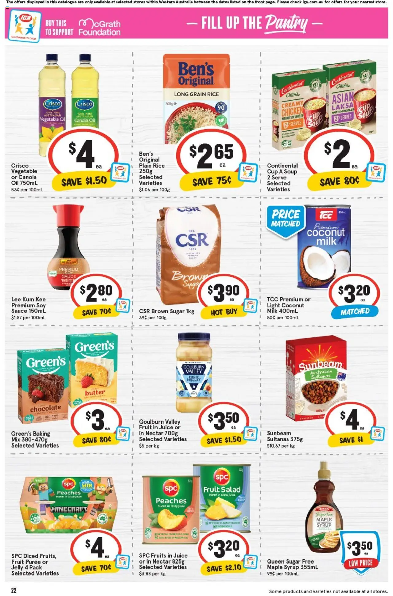 IGA catalogue - valid from 24.09.2025 | Page: 25 | Products: Oil, Fruits, Sugar, Soup
