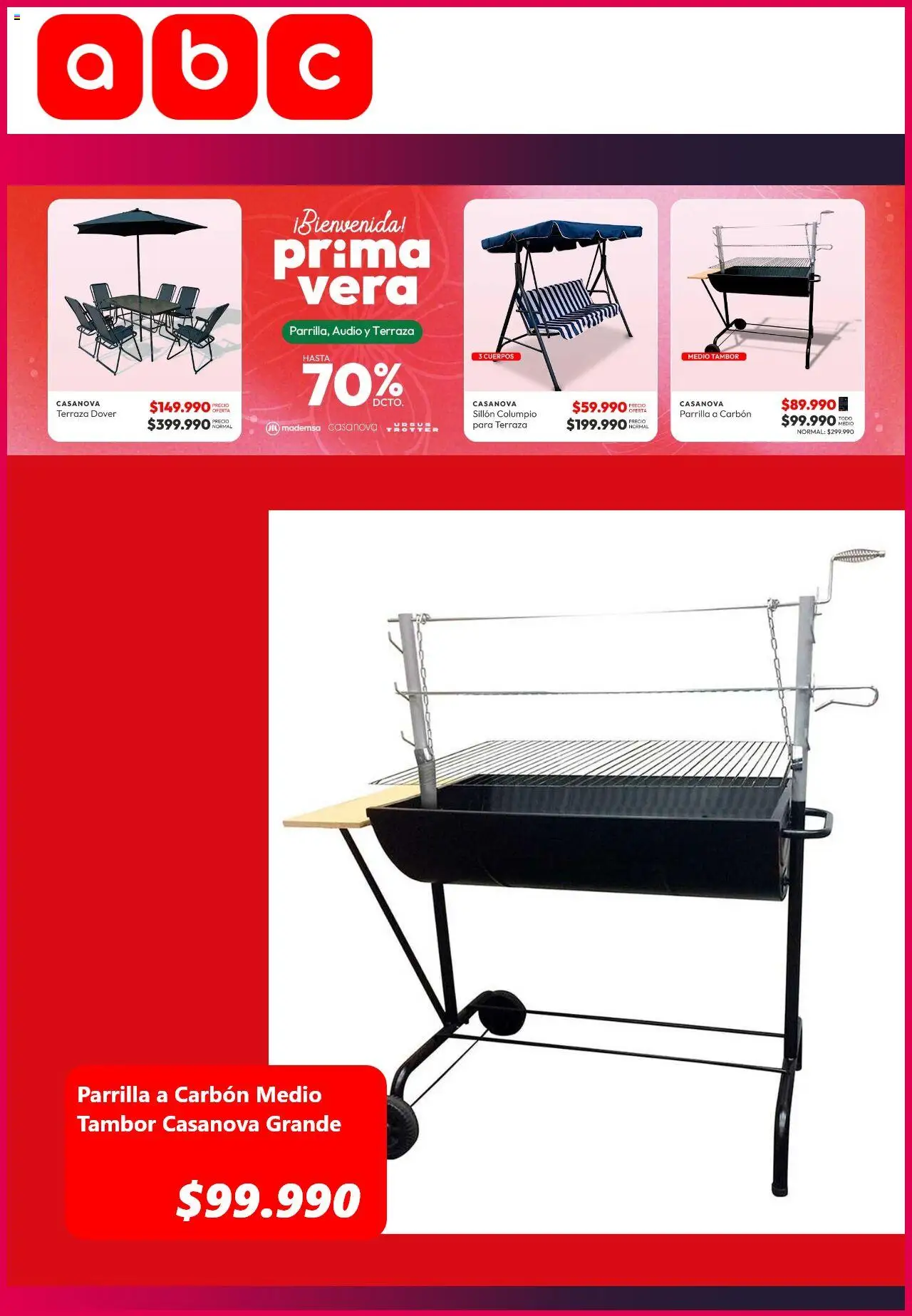 Katalog Abc │ válido desde el 24.09.2025 | Página: 7 | Productos: Audio, Columpio, Parrilla, Sillón