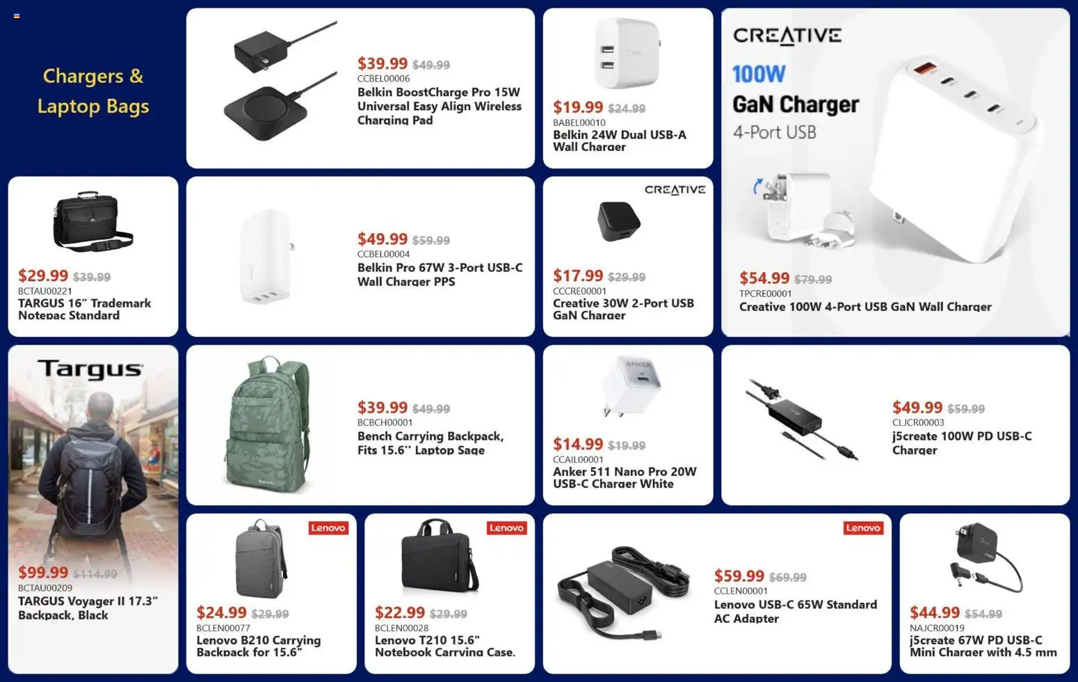 Canada Computers flyer valid from 18.12.2025 | Page: 25 | Products: Backpack, Notebook, Adapter