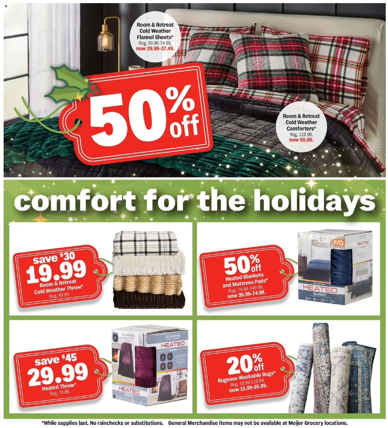 Meijer Holidays Deals - valid from 10.12.2025 | Page: 13 | Products: Mattress, Blanket