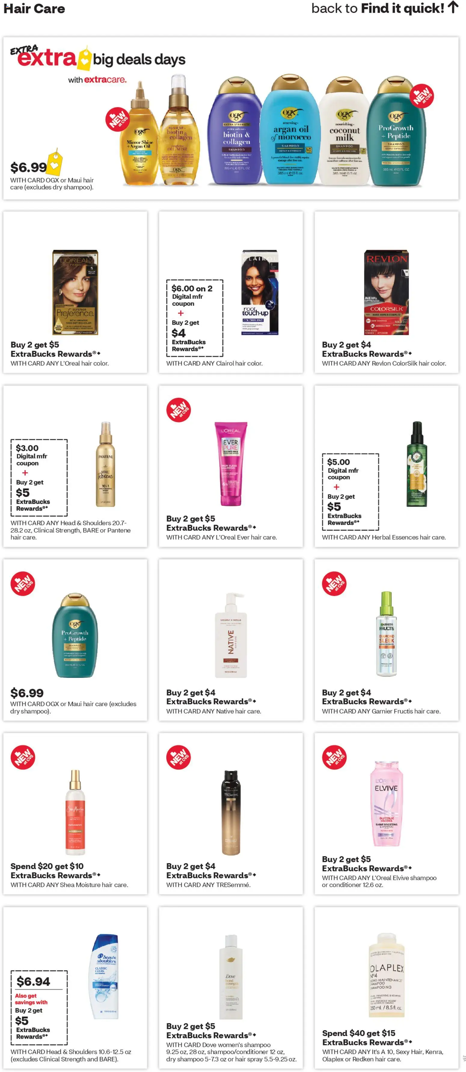 CVS Pharmacy Weekly Ad - WA - valid from 11.01.2026 | Page: 12 | Products: Biotin, Mirror, Shampoo, Oil