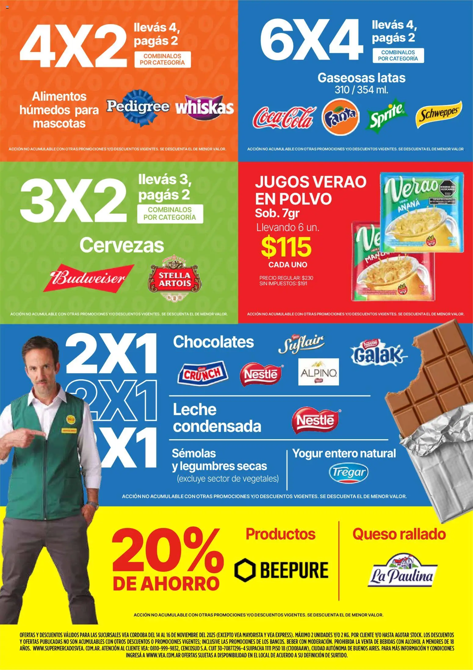Vea - Ofertas fin de semana  │ válido desde el 14.11.2025 | Página: 7 | Productos: Polvo, Ananá, Leche, Yogur