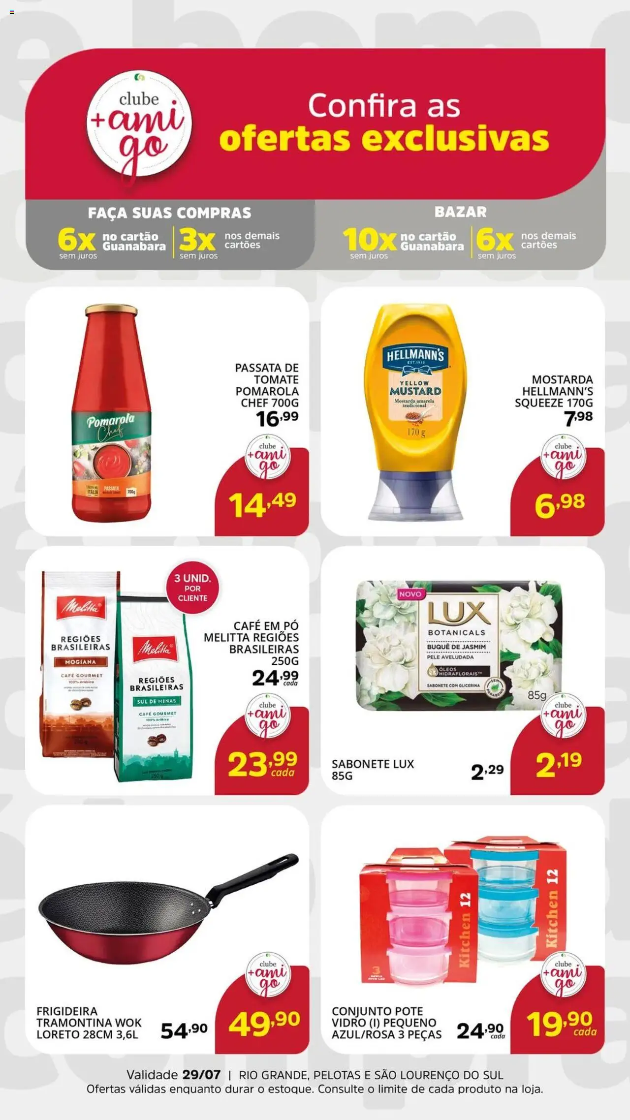 Supermercado Guanabara Folheto - válido de 17.07.2025 | Página: 1 | Produtos: Pó, Faca, Café, Sabonete