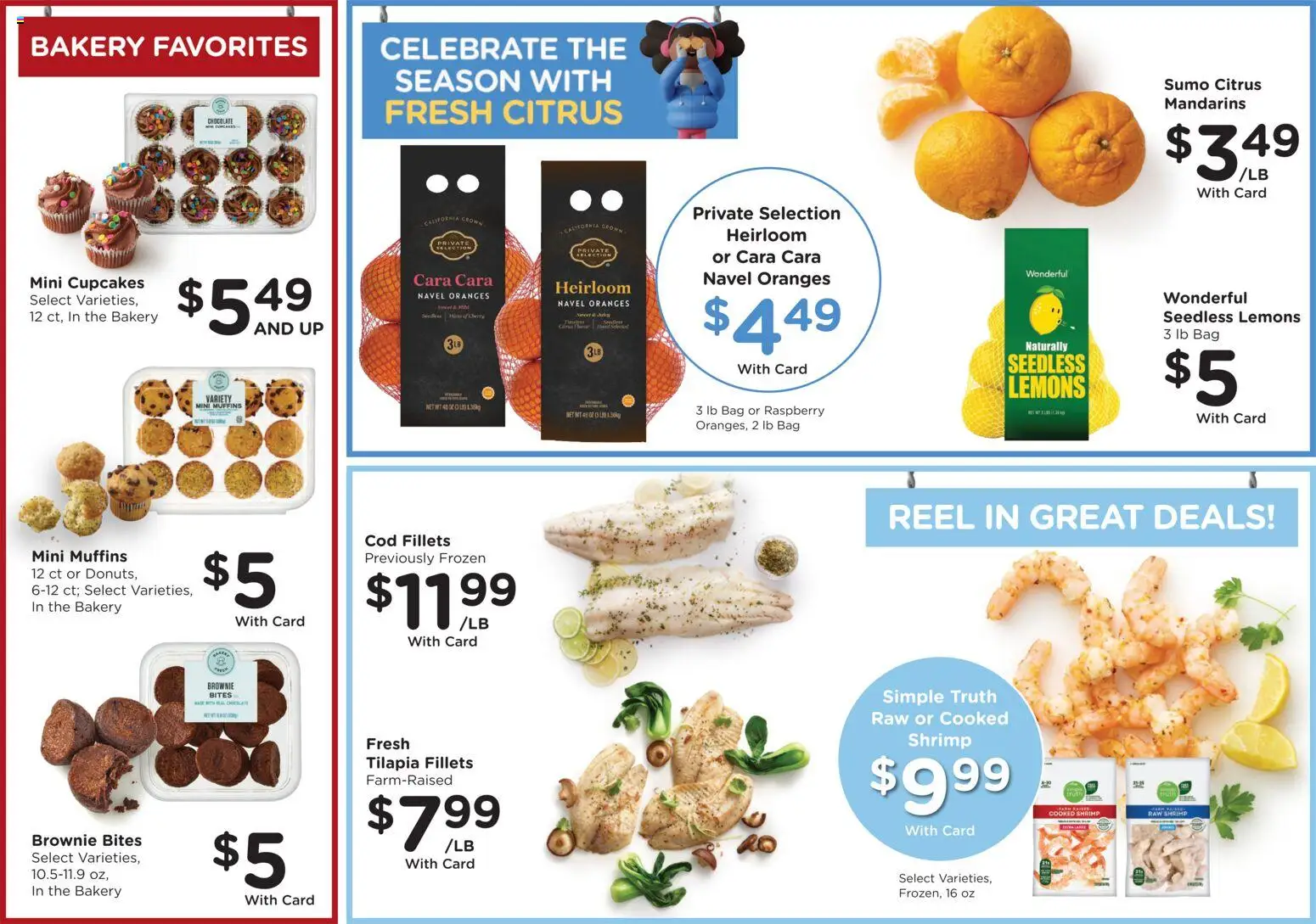 King Soopers Weekly Ad - valid from 07.01.2026 | Page: 12 | Products: Bakery, Mandarins, Brownie Bites, Raspberry