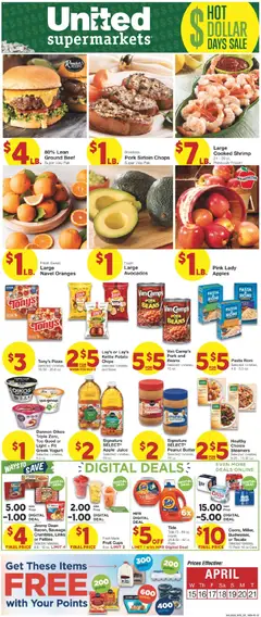 Preview of United Supermarkets weekly ads valid from 15.04.2026