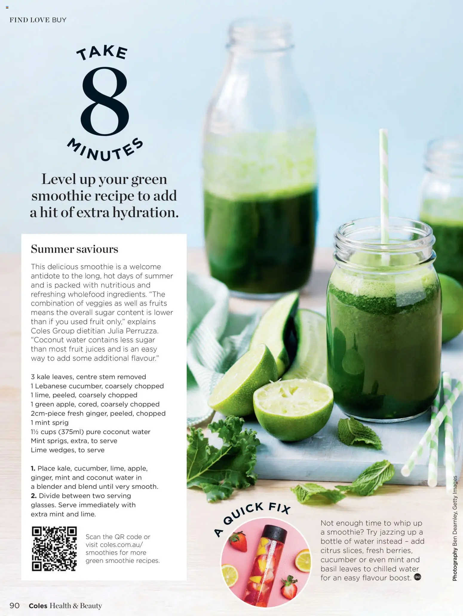Coles catalogue - valid from 06.01.2026 | Page: 90 | Products: Cups, Kale, Water, Fruits