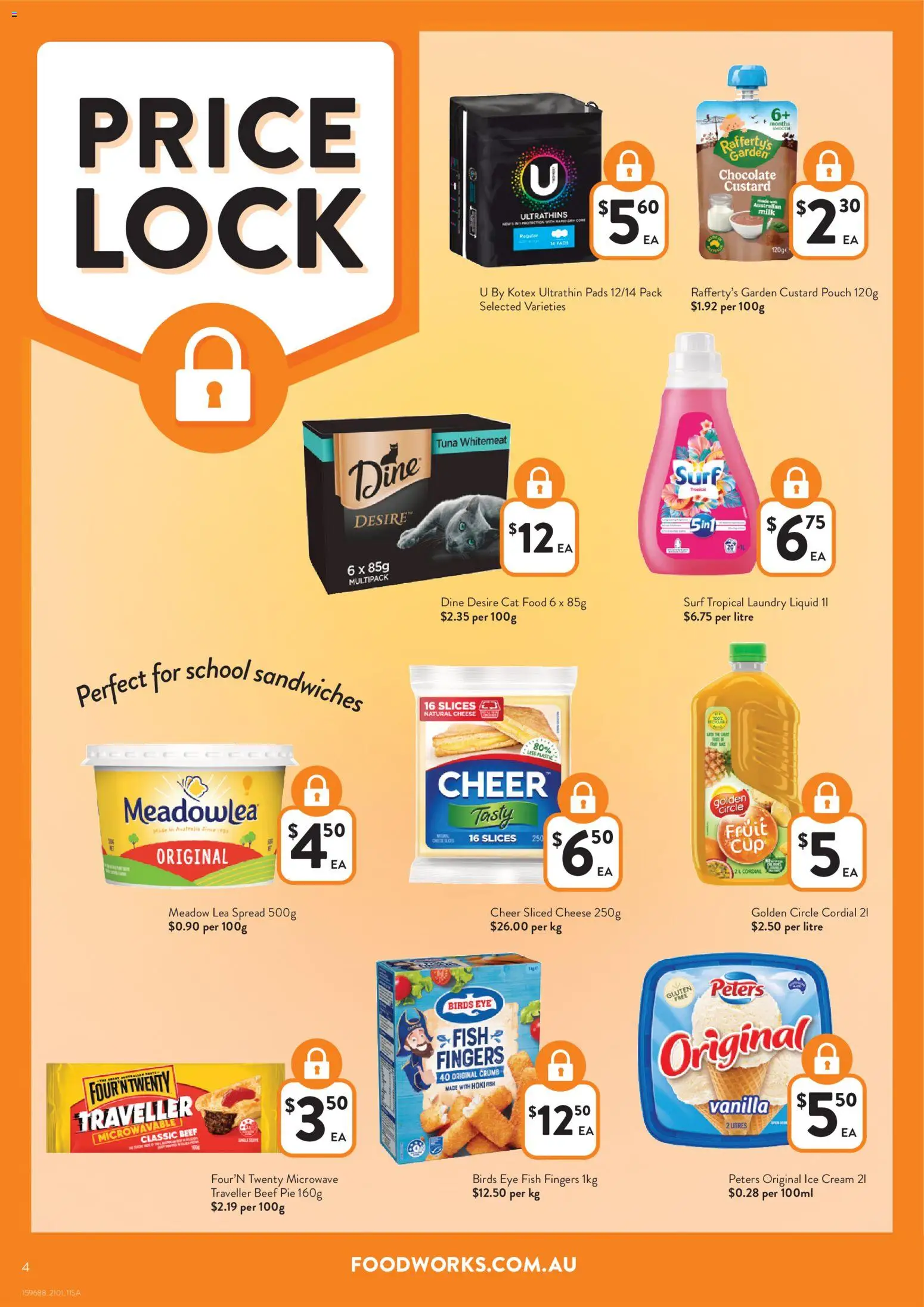 Foodworks catalogue - valid from 14.01.2026 | Page: 4 | Products: Milk, Chocolate, Beef, Cream