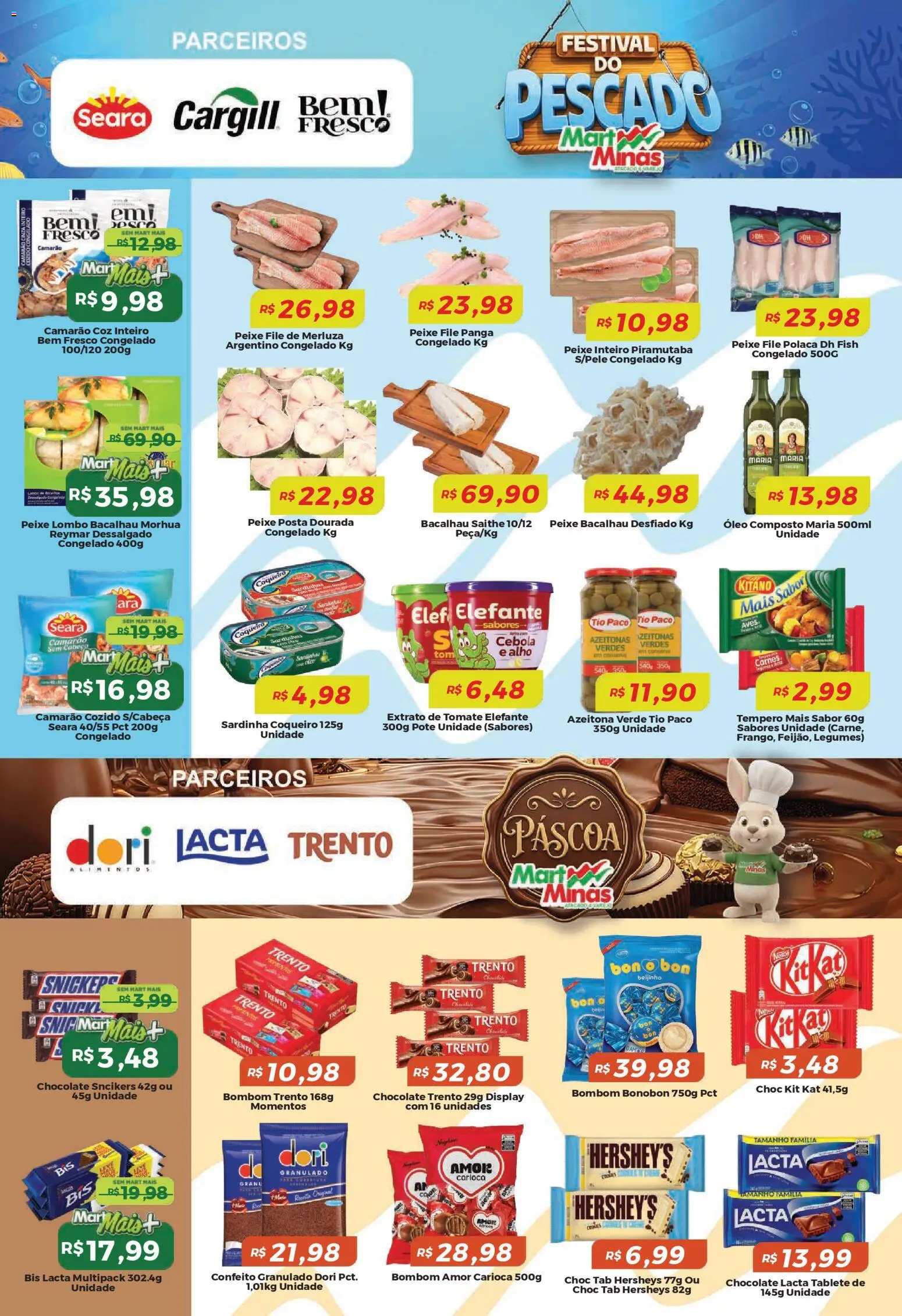 Mart Minas Folheto - válido de 19.03.2026 | Página: 5 | Produtos: Alho, Lombo, Kit Kat, Granulado