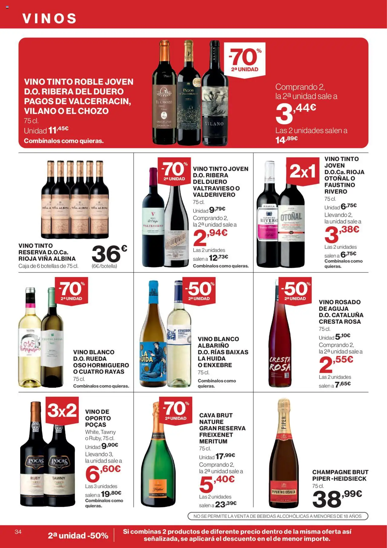 Nuevas ofertas de El Corte Inglés válidas en toda la República Mexicana desde el 25.09.2025. ¡Encuentra las mejores ofertas en El Corte Inglés - Catálogo Que necesitas hoy! | Página: 36 | Productos: Champagne, Cava, Vino, Caja