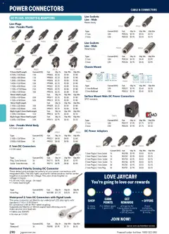 Preview of Jaycar Engineering & Scientific Catalogue 2025/2026  - valid from 09.07.2025 | Page: 290 | Products: Socket, Cable, Connector, Strip