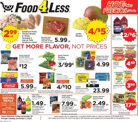 Preview of Food 4 Less weekly ads valid from 28.11.2025