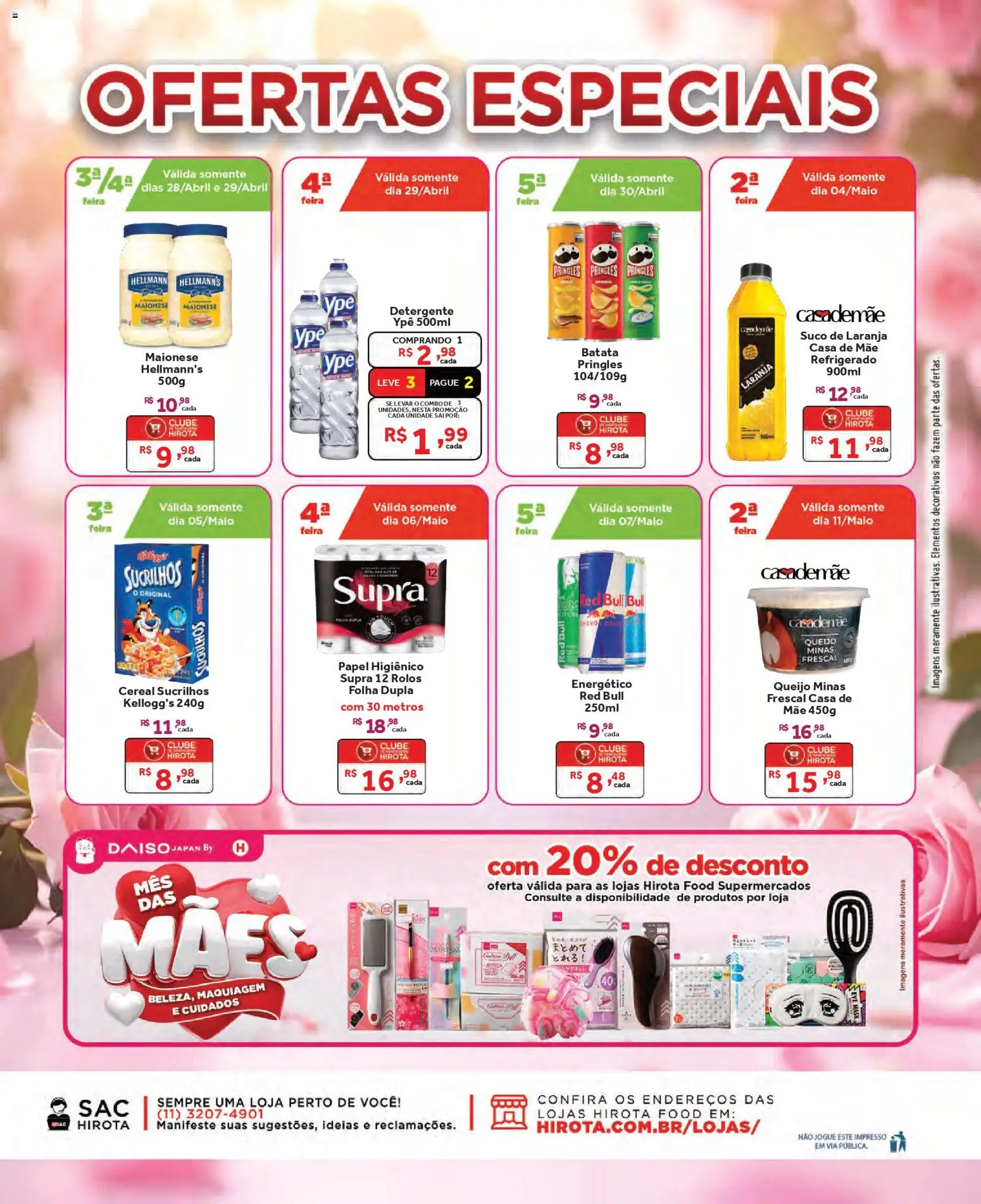 Hirota Food Folheto - válido de 29.04.2026 | Página: 6 | Produtos: Suco, Sucrilhos, Batata, Maionese