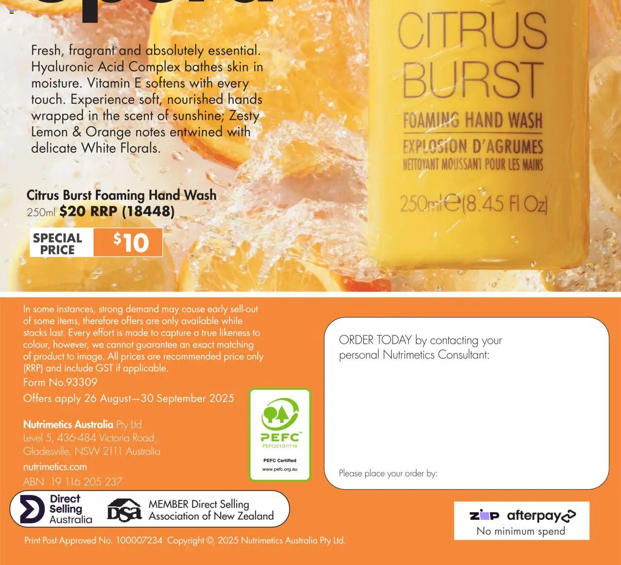 Nutrimetics catalogue - valid from 26.08.2025 | Page: 32 | Products: Lemon, Vitamin, Hand wash