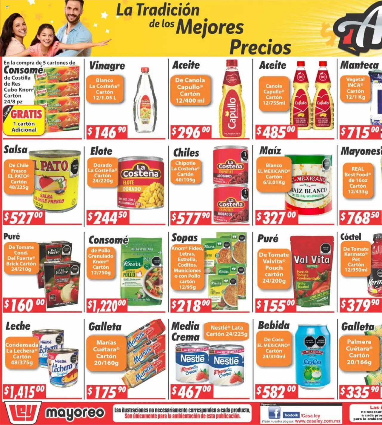 Nuevas ofertas de Casa Ley válidas en toda la República Mexicana desde el 29.09.2025. ¡Encuentra las mejores ofertas en Casa Ley - Folleto Mayoreo! | Página: 5 | Productos: Pollo, Vinagre, Crema, Tomate
