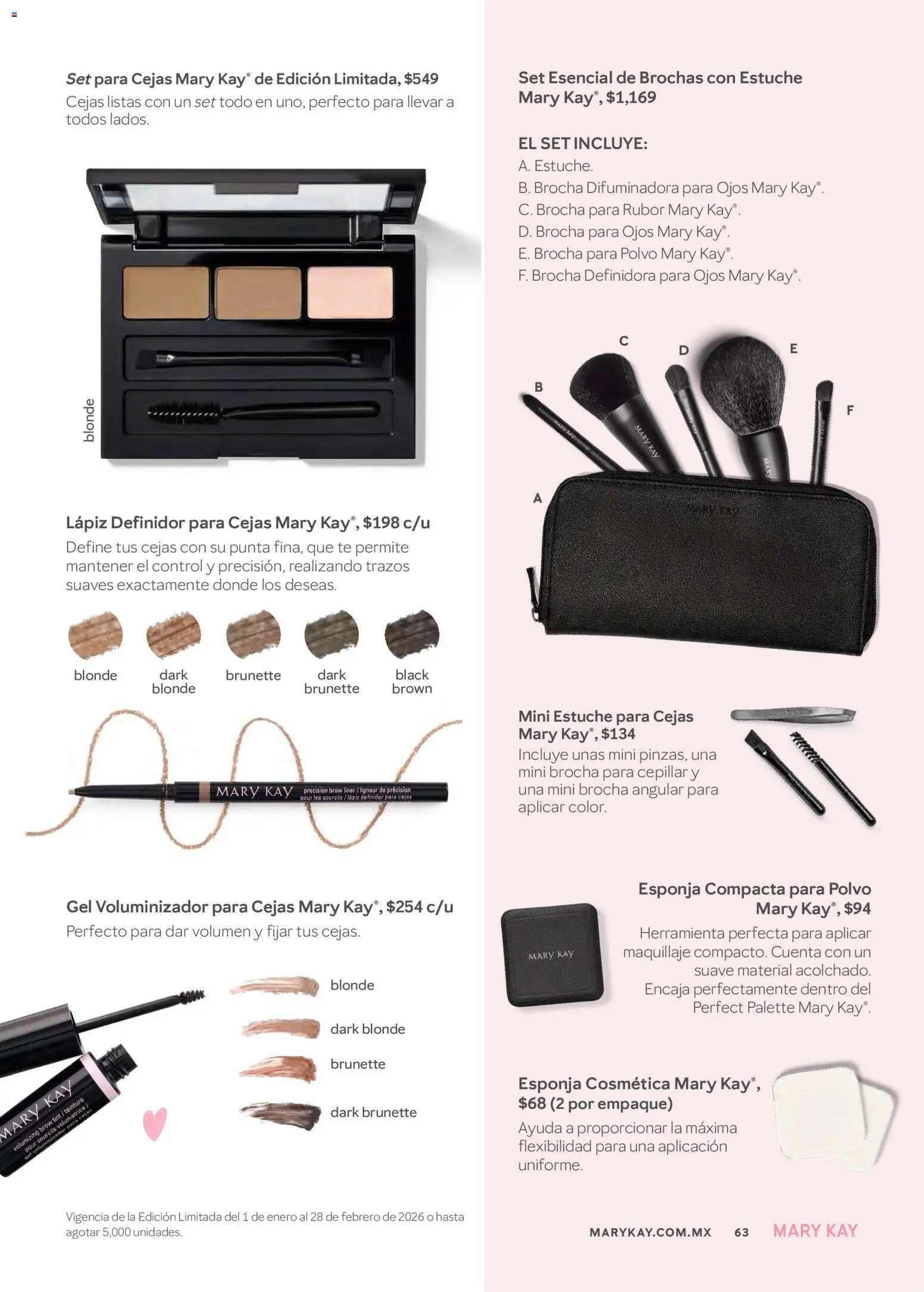 Nuevas ofertas de Mary Kay válidas en toda la República Mexicana desde el 01.01.2026. ¡Encuentra las mejores ofertas en Mary Kay catálogo! | Página: 63 | Productos: Esponja, Estuche, Acolchado, Rubor