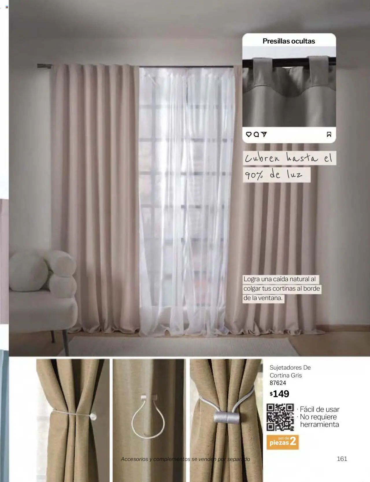 Nuevas ofertas de Vianney válidas en toda la República Mexicana desde el 24.01.2025. ¡Encuentra las mejores ofertas en Vianney catálogo Chavos! | Página: 163 | Productos: Cortinas