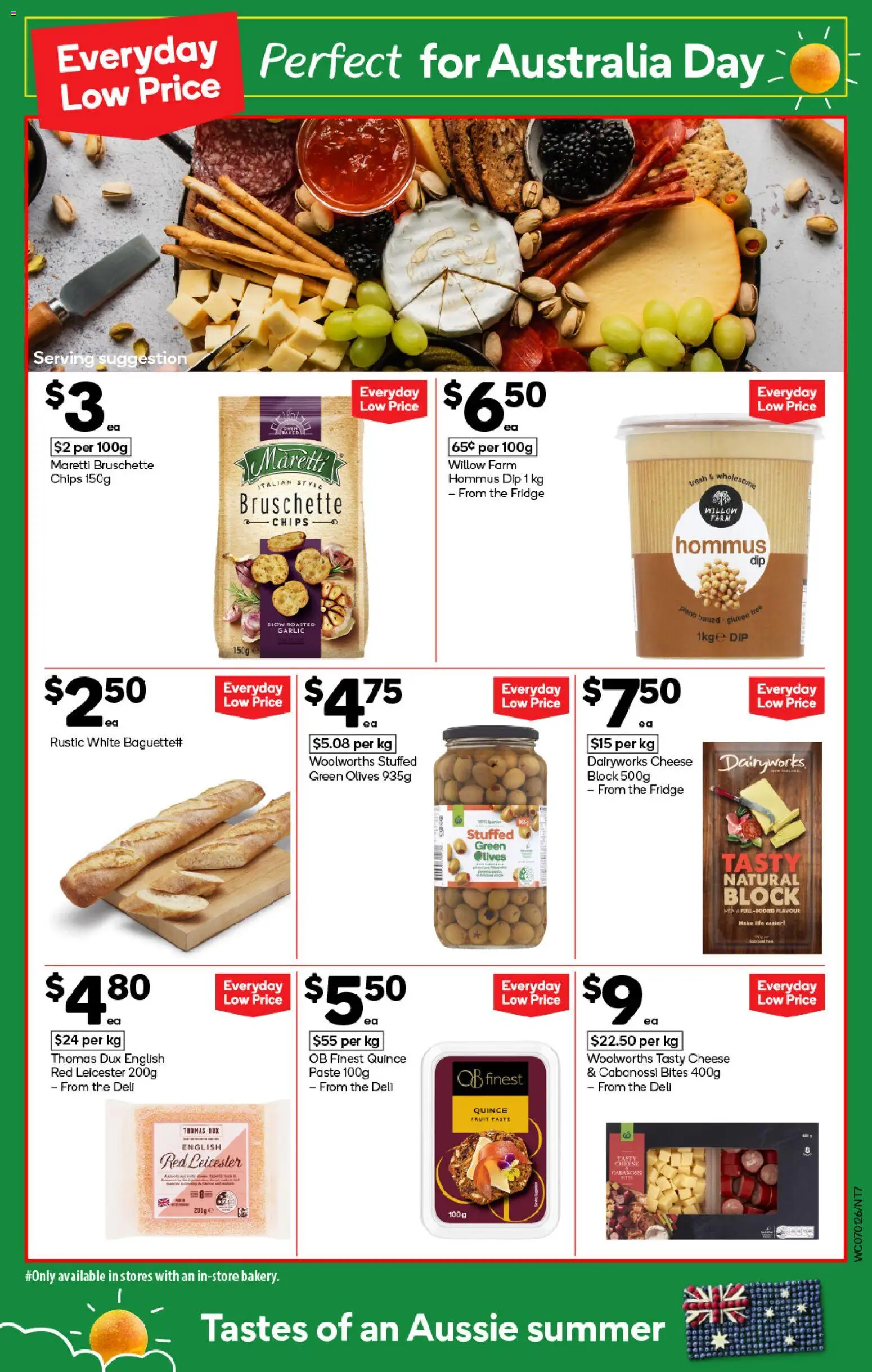 Woolworths catalogue - valid from 07.01.2026 | Page: 7 | Products: Cheese, Olives, Garlic, Fridge