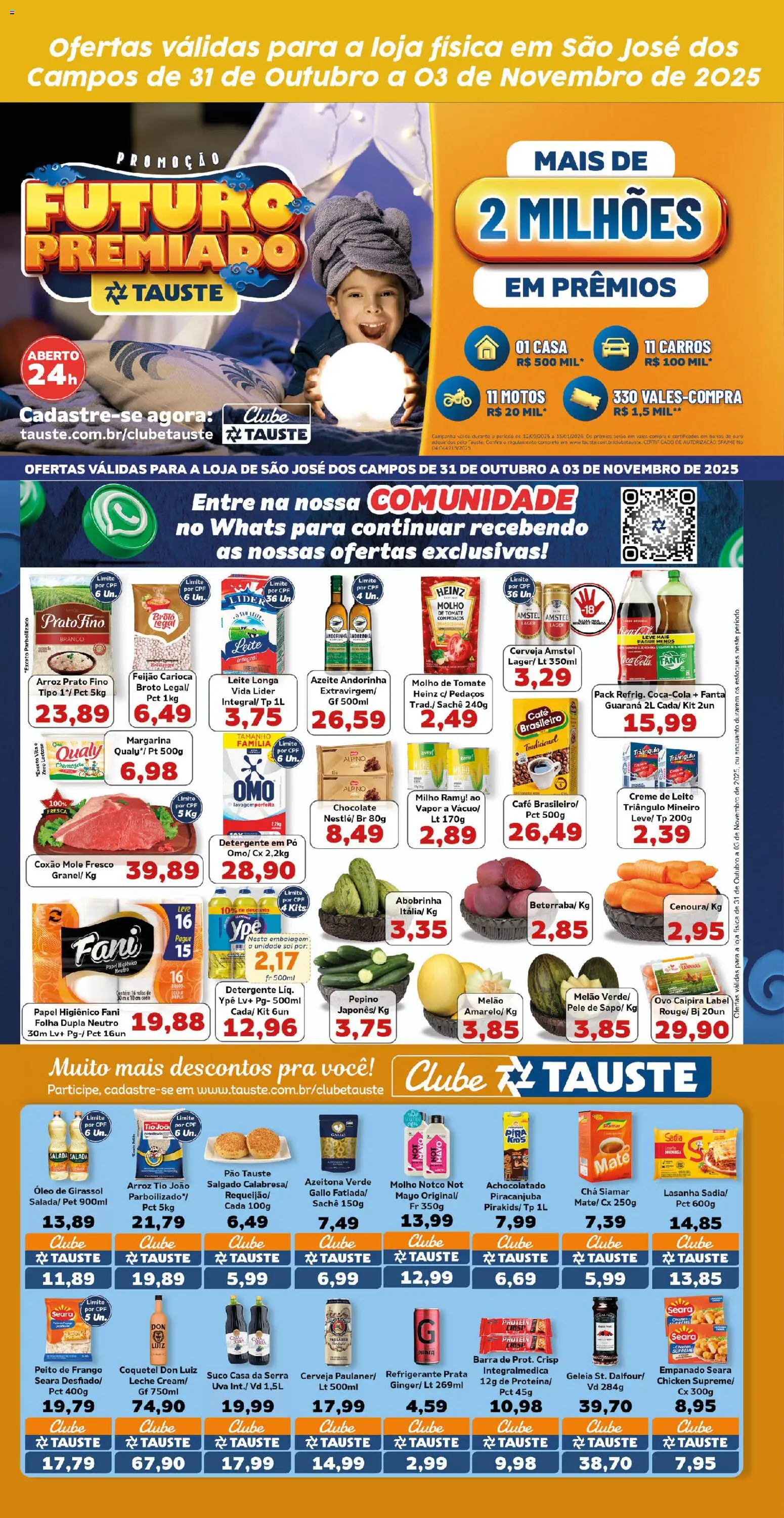 Tauste Folheto - válido de 31.10.2025 | Página: 2 | Produtos: Pó, Pão, Arroz, Frango