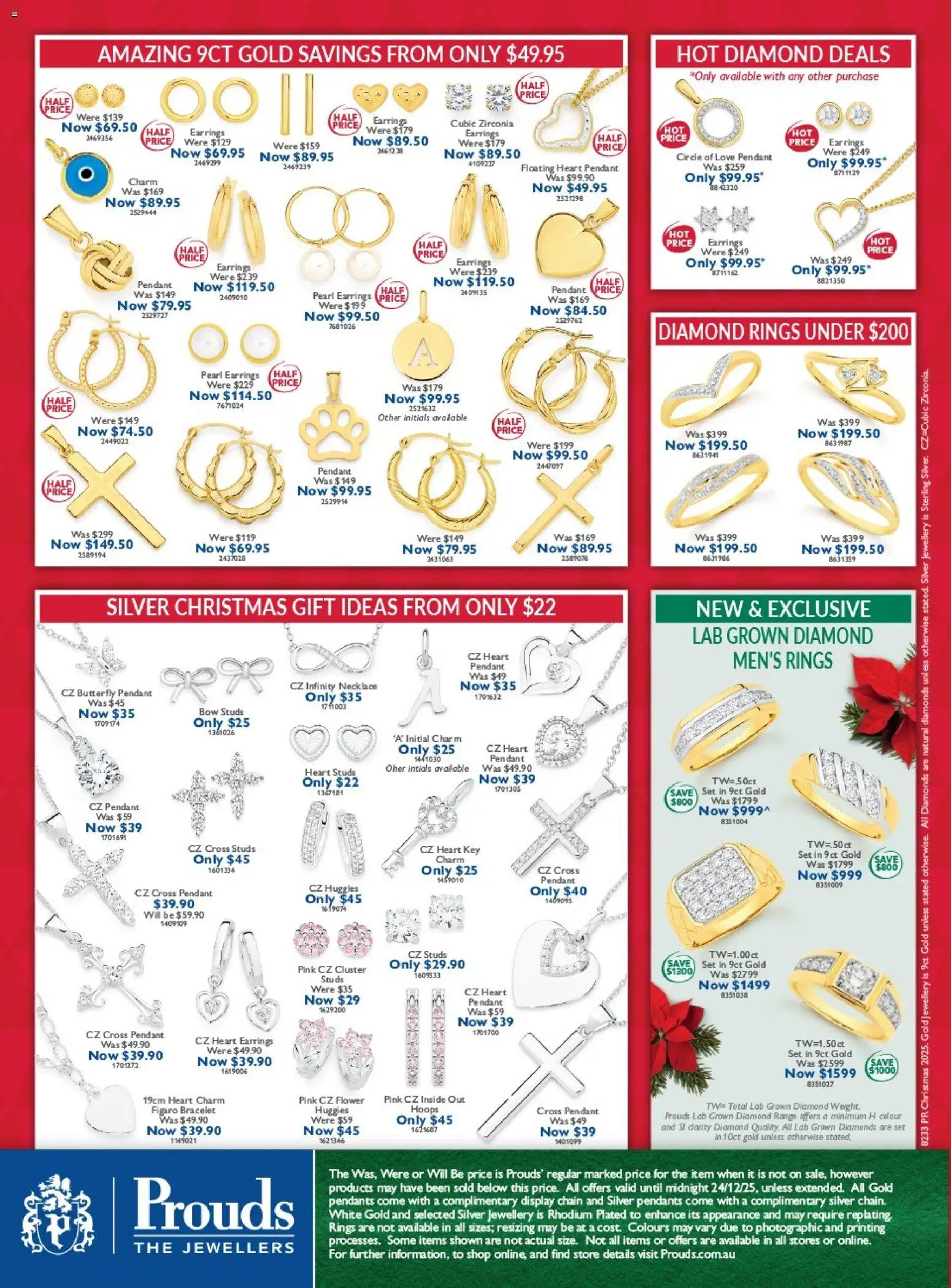 Prouds The Jewellers catalogue - valid from 10.11.2025 | Page: 24 | Products: Bracelet, Chain, Earrings, Jewellery