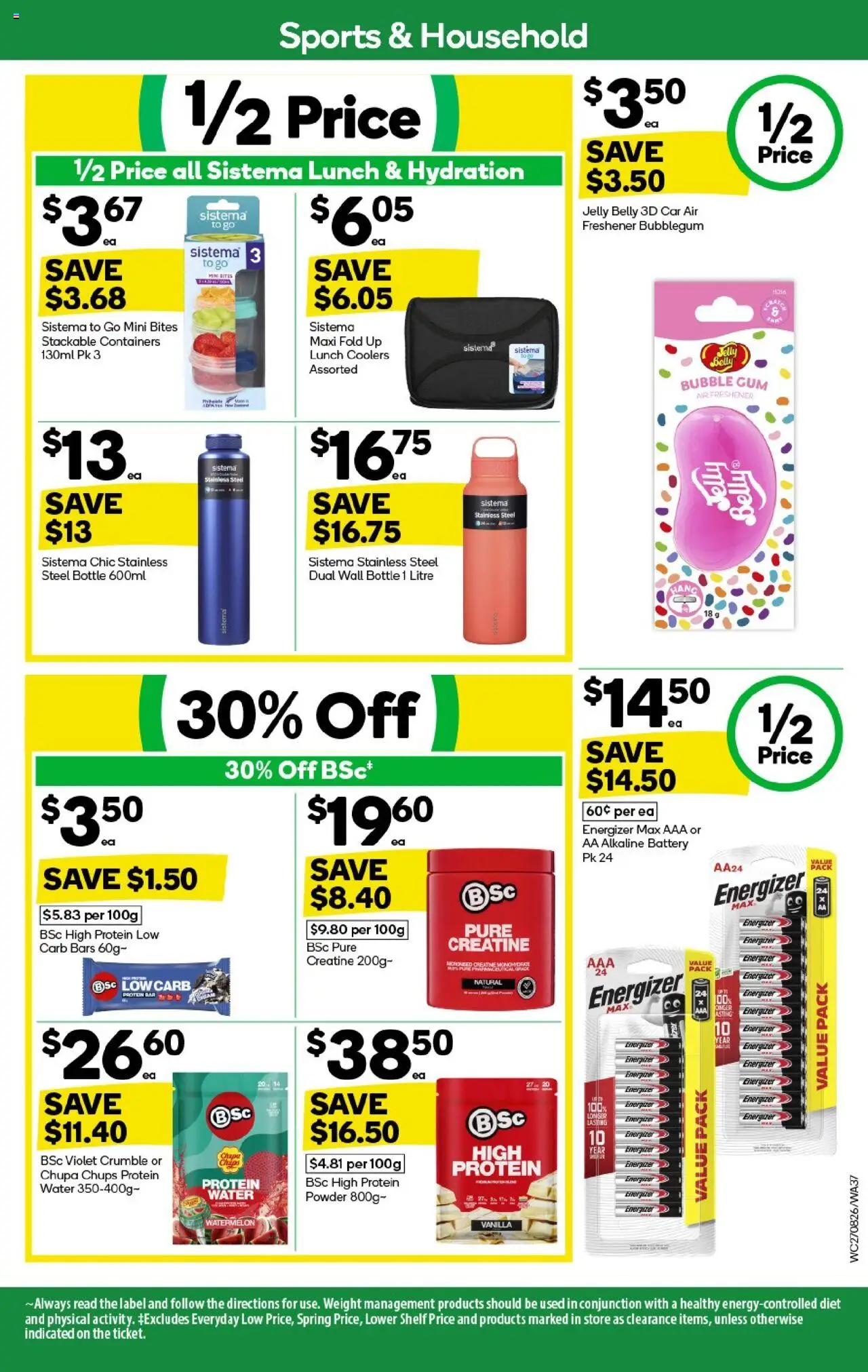 Woolworths catalogue - valid from 27.08.2025 | Page: 37 | Products: Battery, Household, Powder, Gum