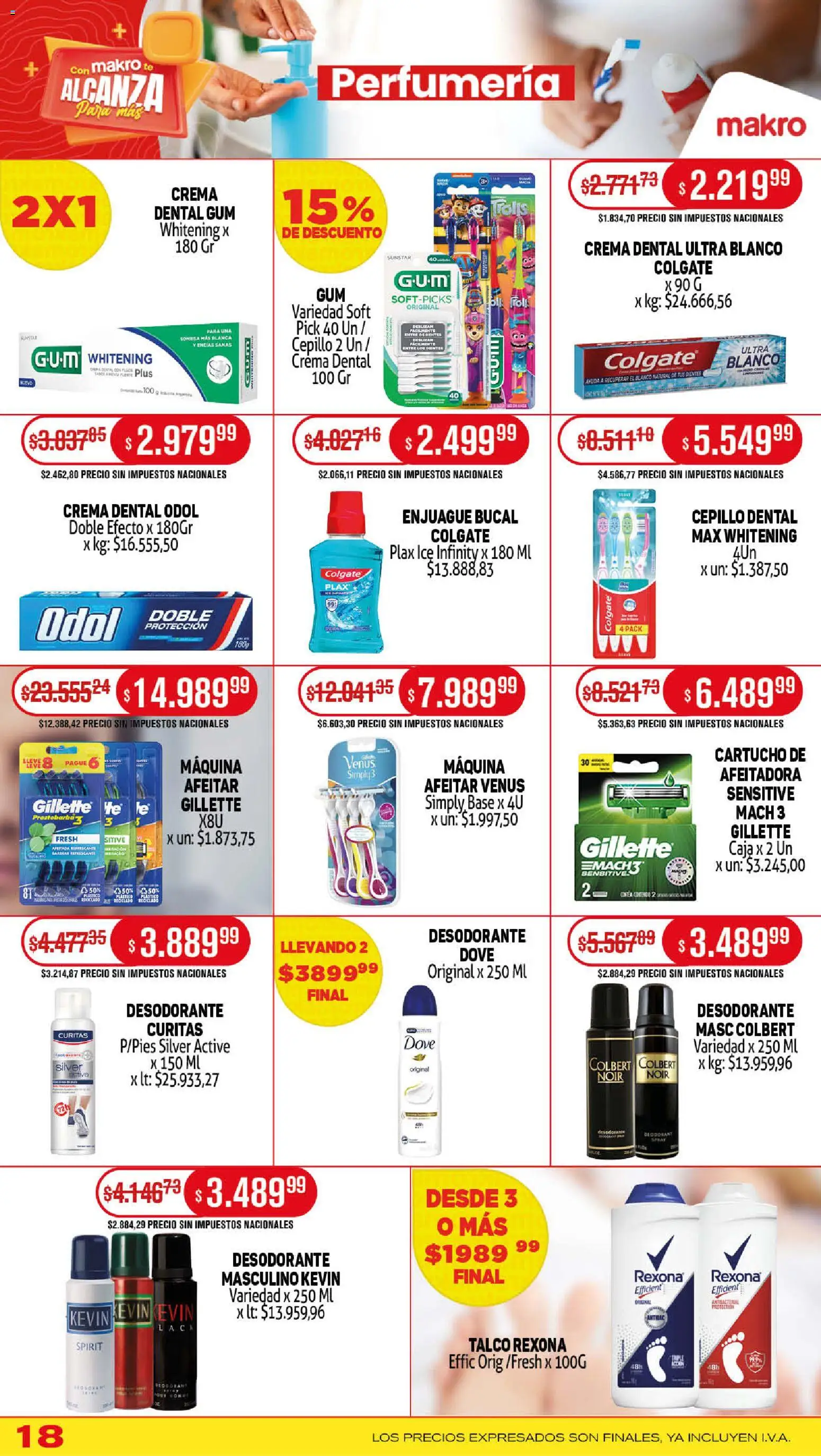 Makro ofertas │ válido desde el 13.11.2025 | Página: 18 | Productos: Caja, Desodorante, Té, Crema