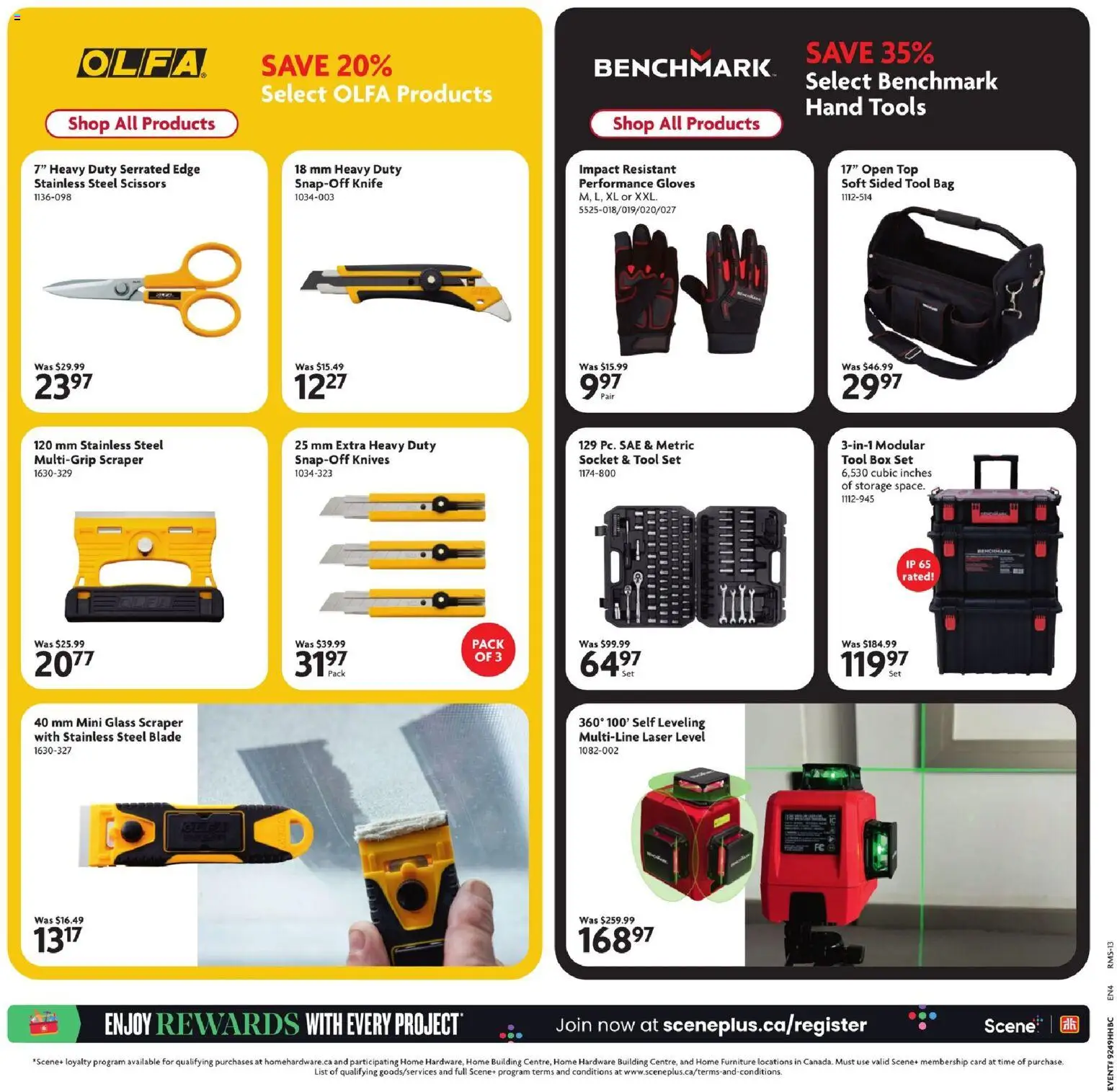 Home Hardware flyer valid from 04.12.2025 | Page: 19 | Products: Gloves, Bag, Socket, Box