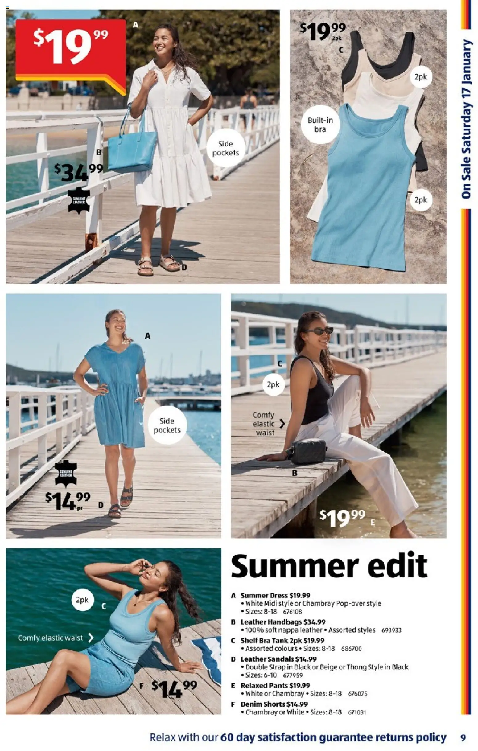 Aldi catalogue - valid from 14.01.2026 | Page: 9 | Products: Denim, Dress, Pants, Bra
