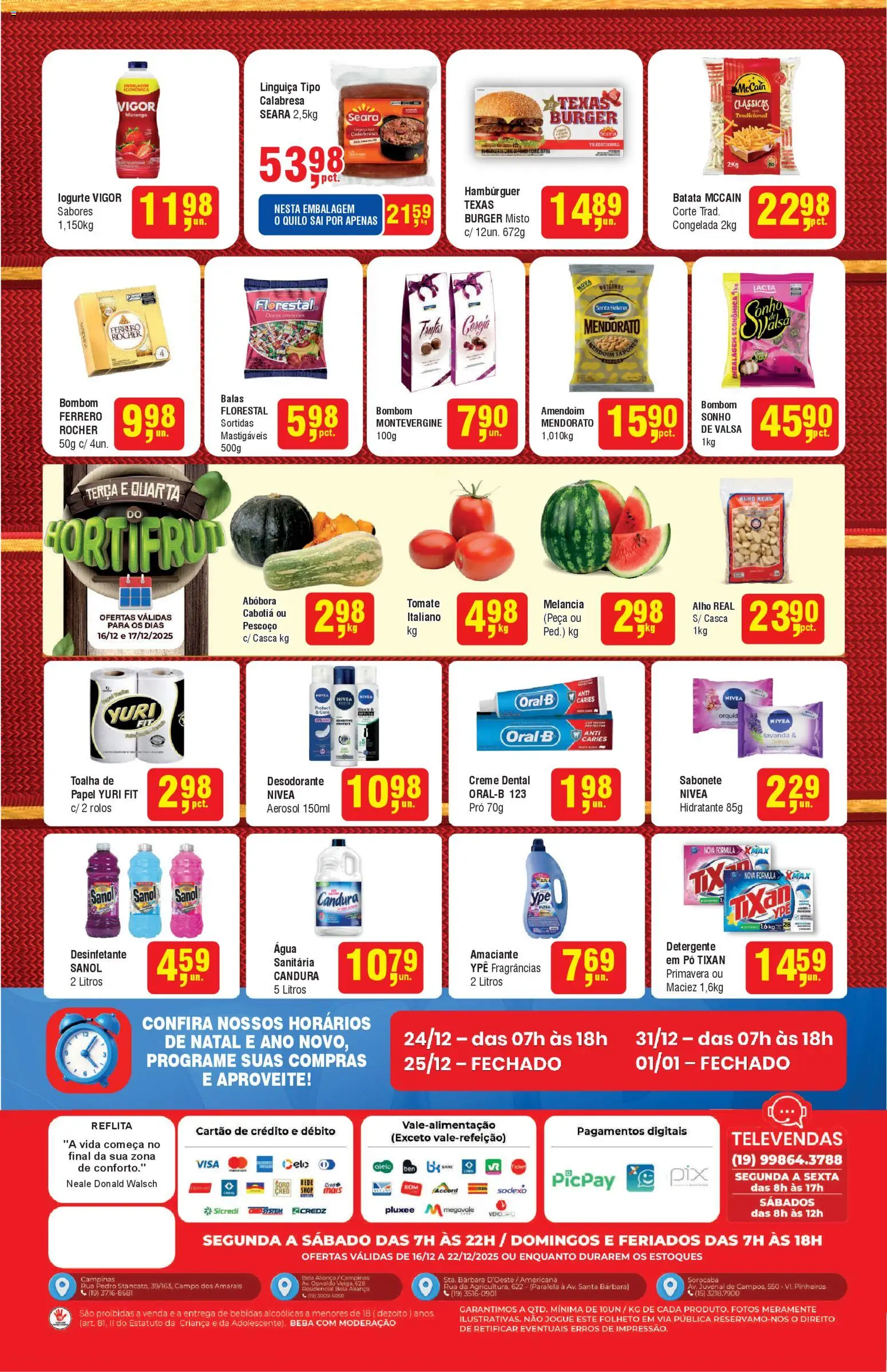 Higa Atacado Folheto - válido de 16.12.2025 | Página: 2 | Produtos: Melancia, Detergente, Batata, Desinfetante