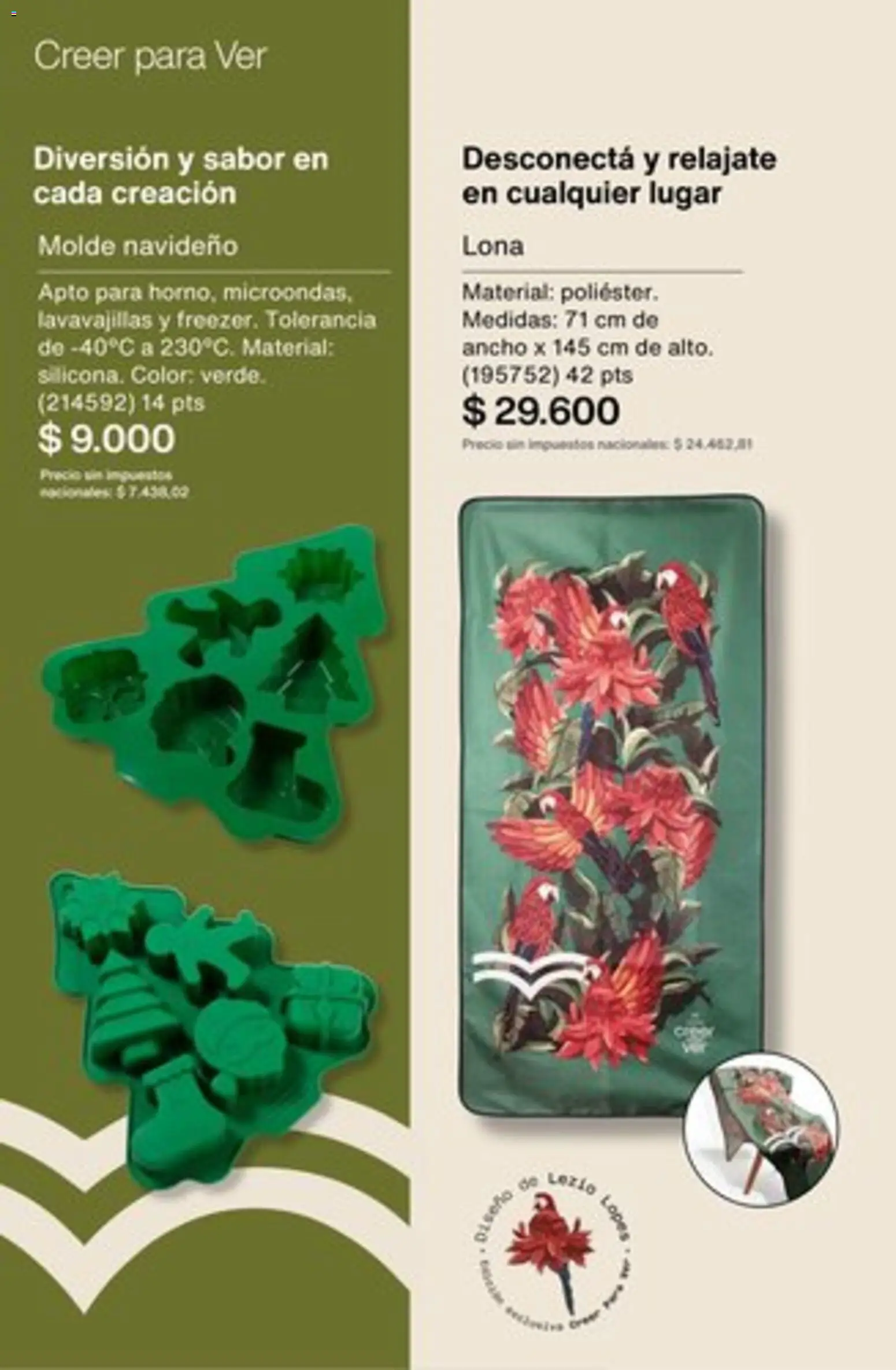 Catálogo Natura Ciclo 1/2026 │ válido desde el 04.12.2025 | Página: 268 | Productos: Lona, Lavavajillas, Molde