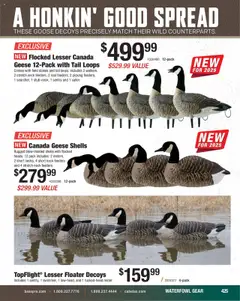 Preview of Cabela's weekly ads valid from 11.08.2025 | Page: 425 | Products: Waterfowl