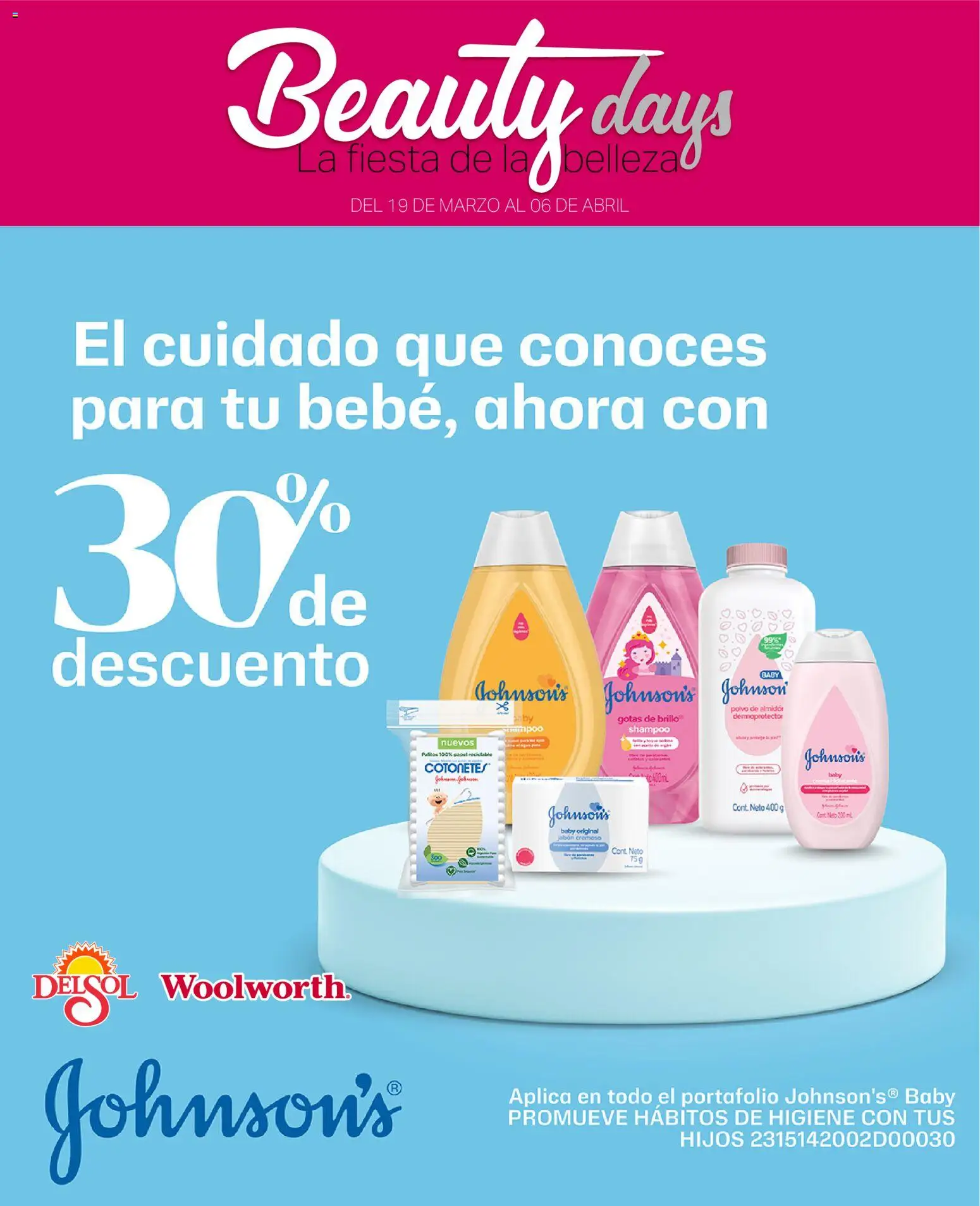 Nuevas ofertas de Del Sol y Woolworth válidas en toda la República Mexicana desde el 19.03.2026. ¡Encuentra las mejores ofertas en  Del Sol y Woolworth catálogo Beauty Days! | Página: 4 | Productos: Polvo, Jabón
