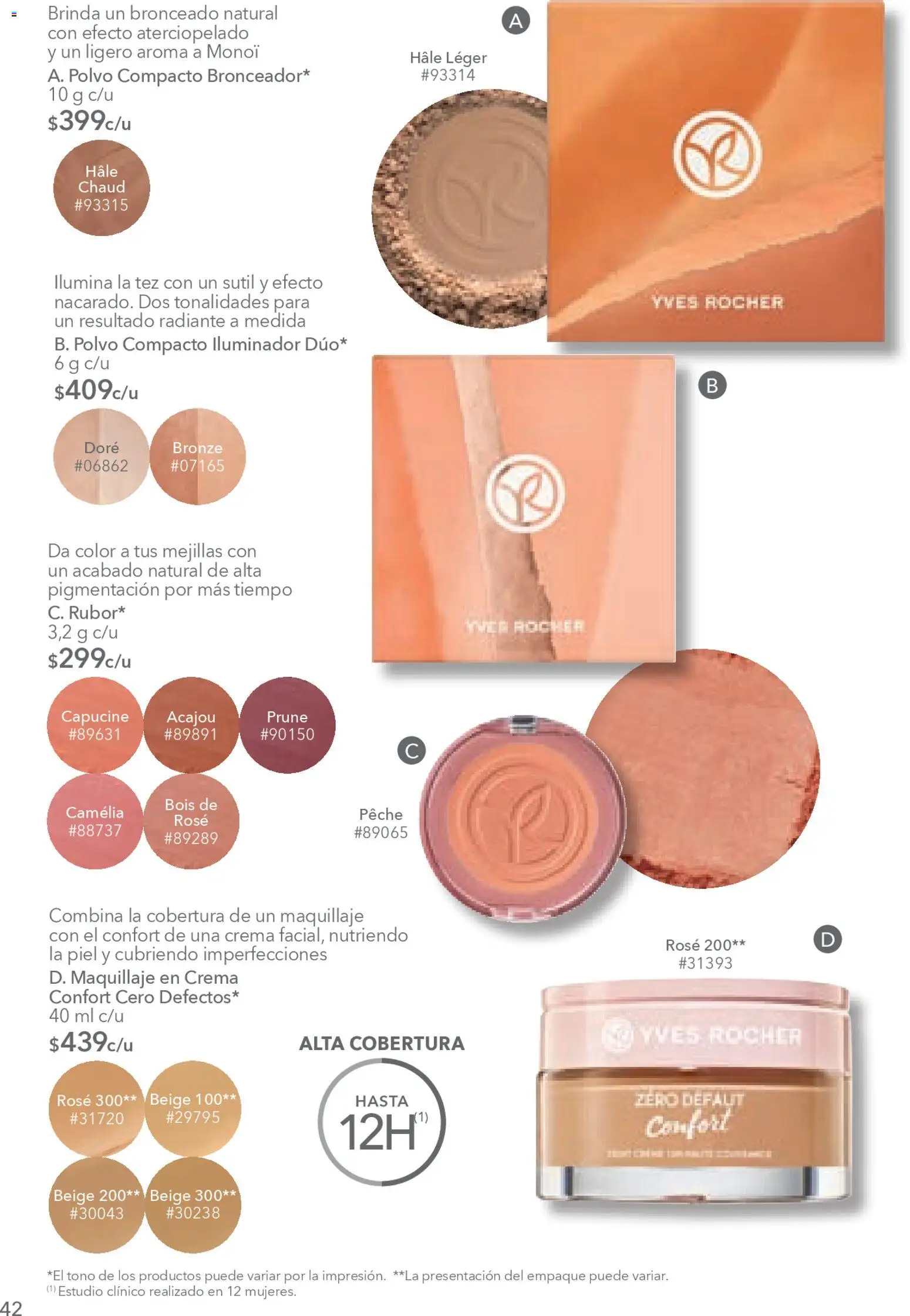 Nuevas ofertas de Yves Rocher válidas en toda la República Mexicana desde el 20.01.2026. ¡Encuentra las mejores ofertas en Yves Rocher campaña 2 2026! | Página: 44 | Productos: Iluminador, Radiante, Maquillaje, Polvo