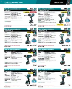 Vista previa de Makita - Catálogo, nuevo folleto de la tienda, válido en México a partir del 04.09.2025 | Página: 51 | Productos: Tornillo, Estuche, Cargador, Batería